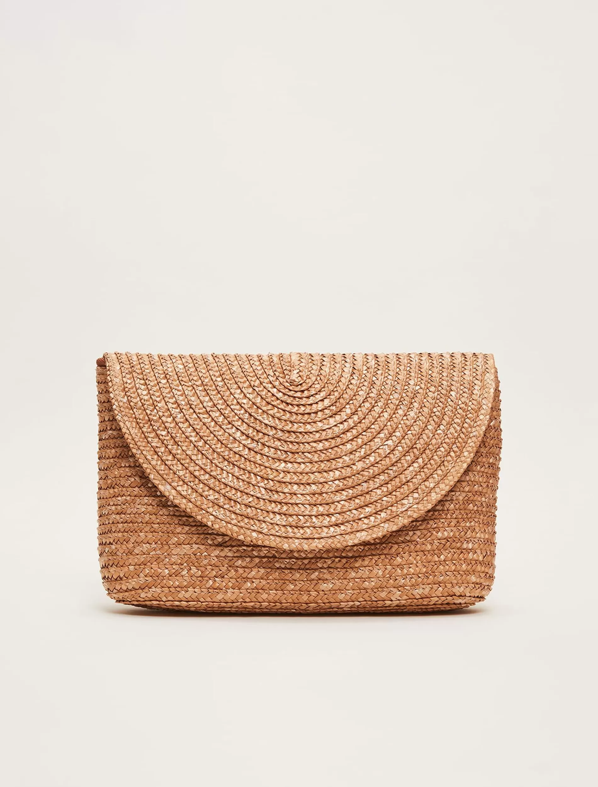 Phase Eight Straw Clutch Bag Natural Discount