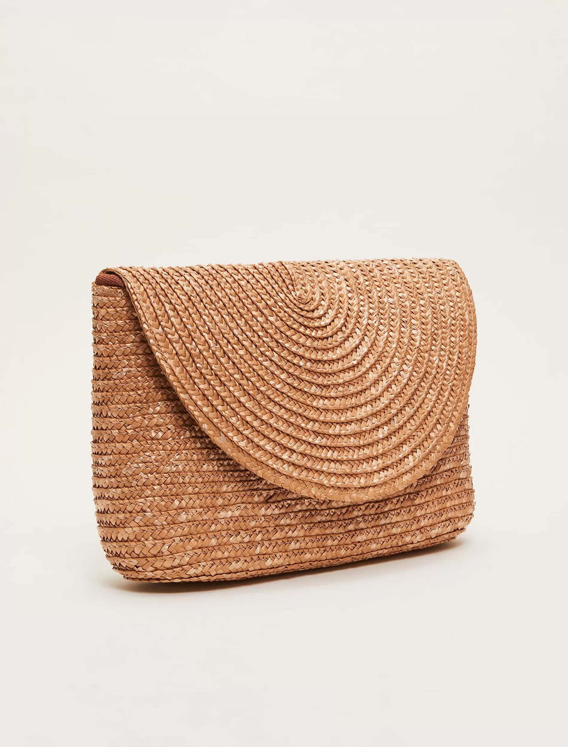 Phase Eight Straw Clutch Bag Natural Discount
