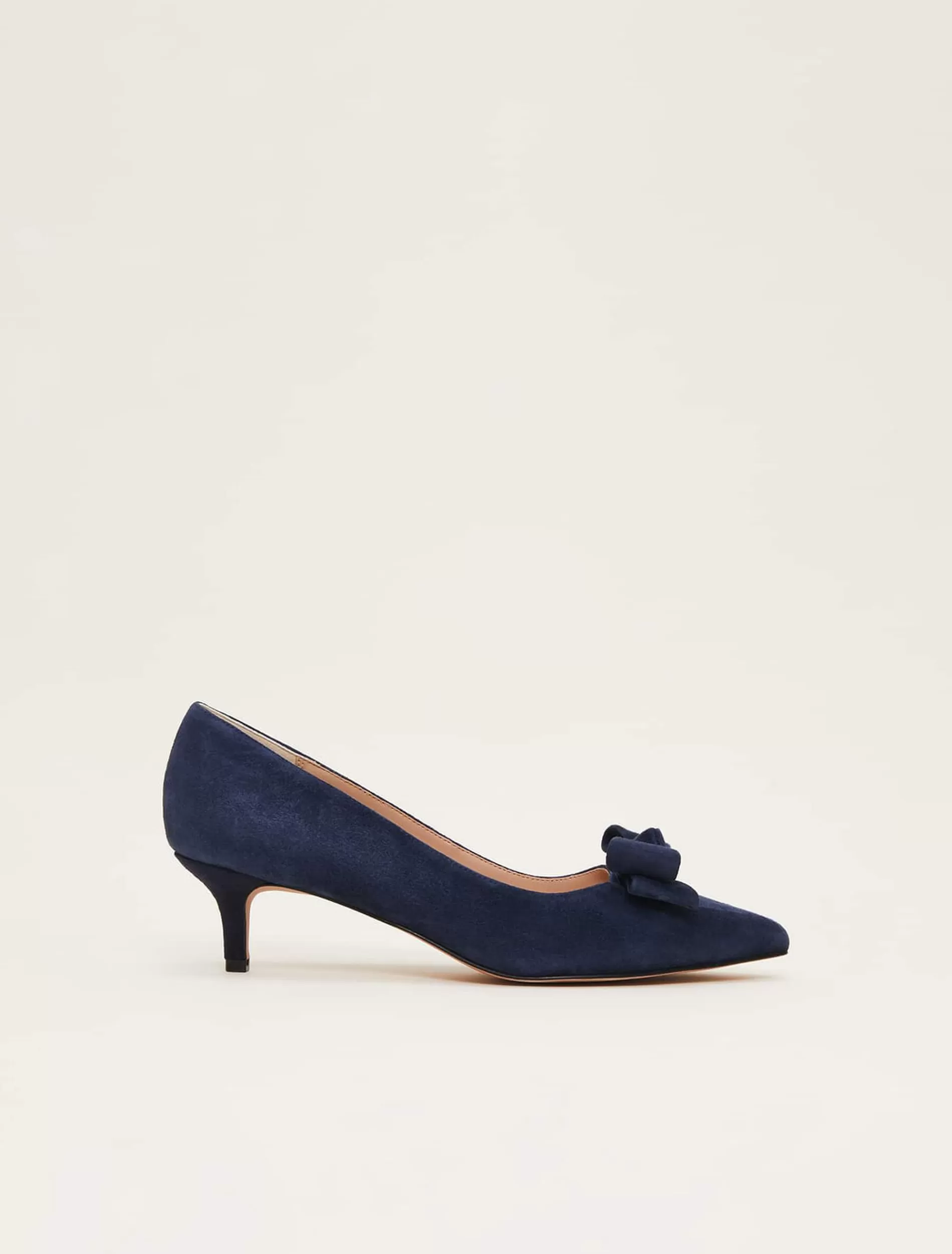 Phase Eight Structured Bow Kitten Heel Navy Online