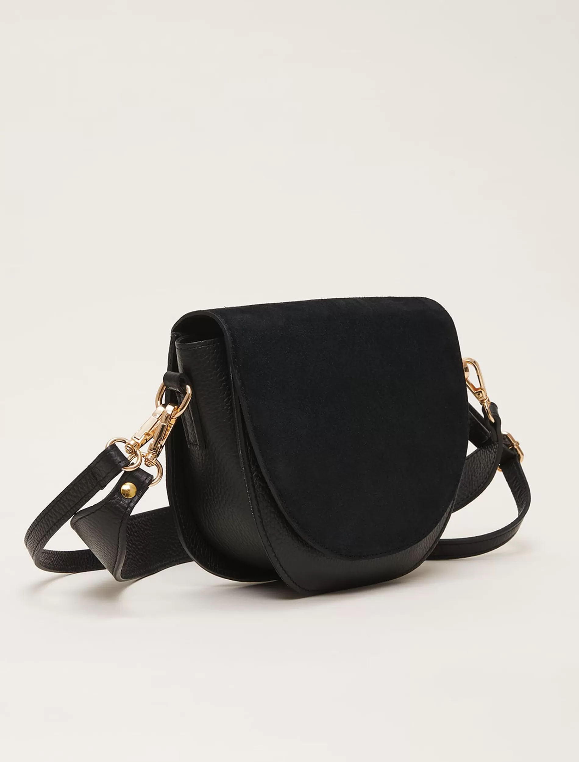 Phase Eight Suede Cross Body Bag Black Best Sale