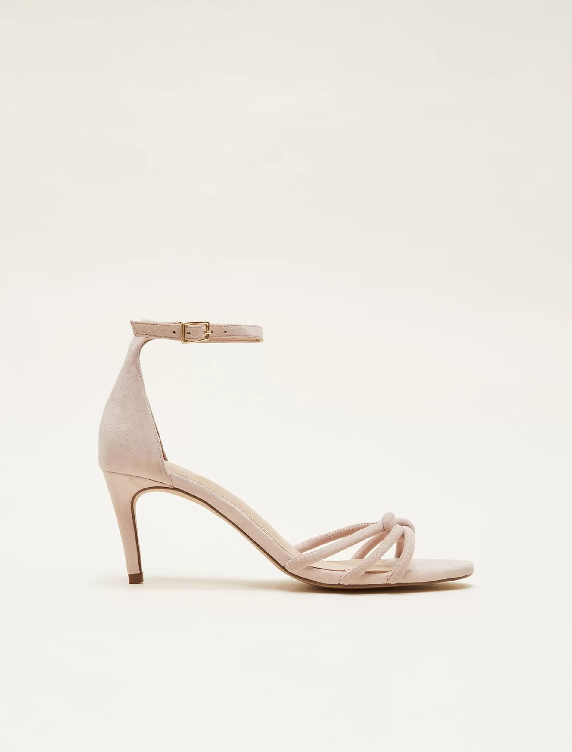Phase Eight Suede Knotted Barely There Sandal Cameo Online