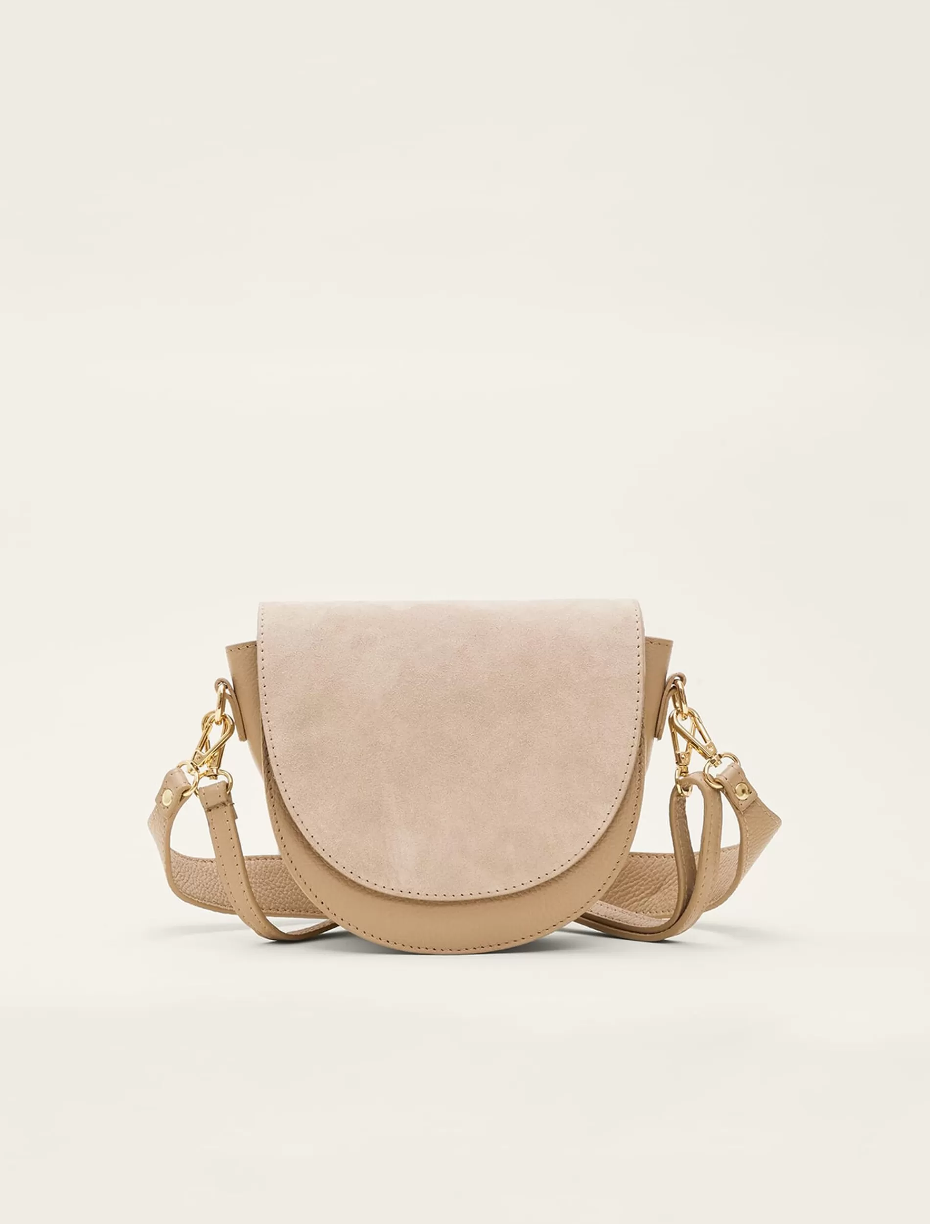 Phase Eight Suede Leather Cross Body Bag Stone Best