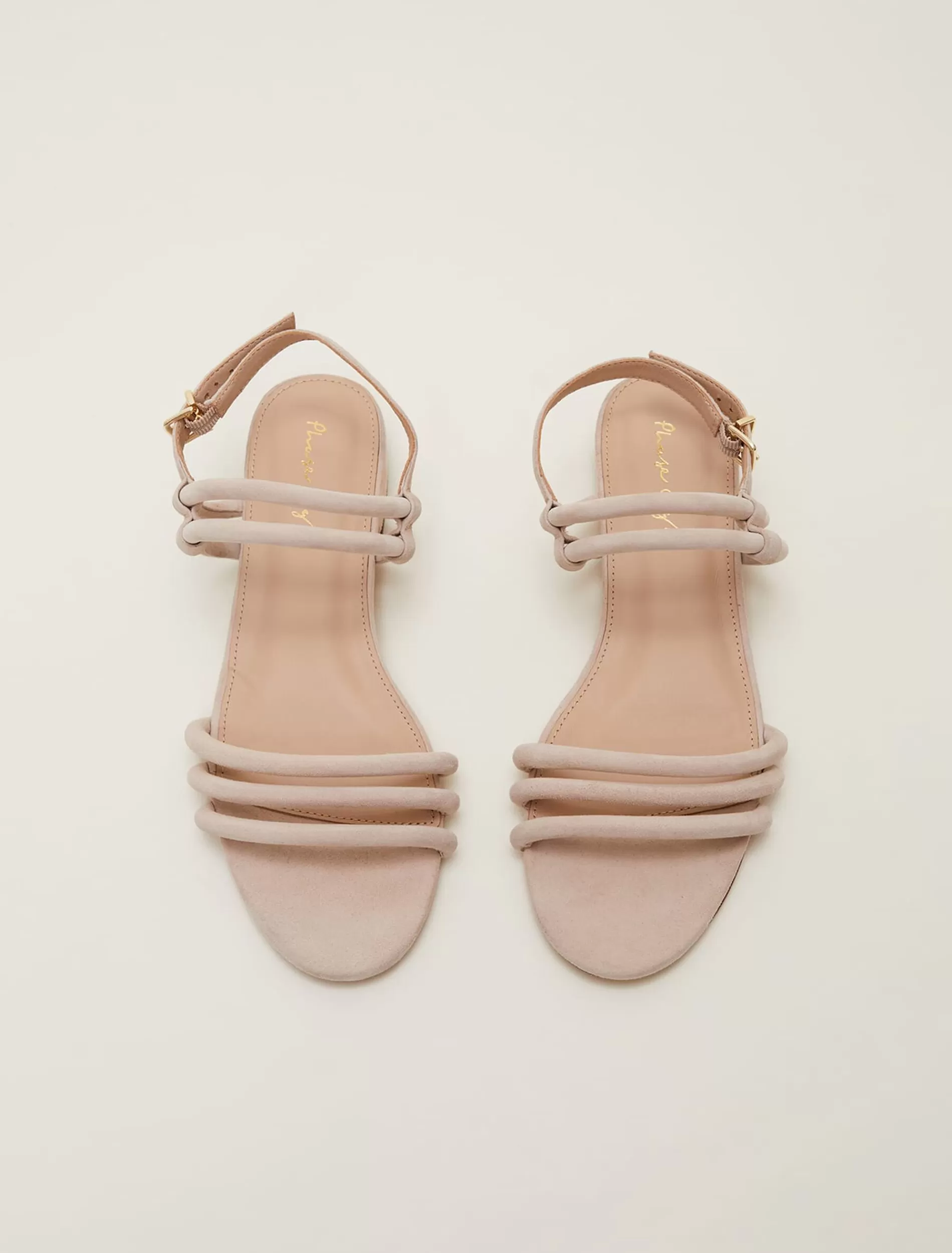 Phase Eight Suede Sandals Neutral Flash Sale