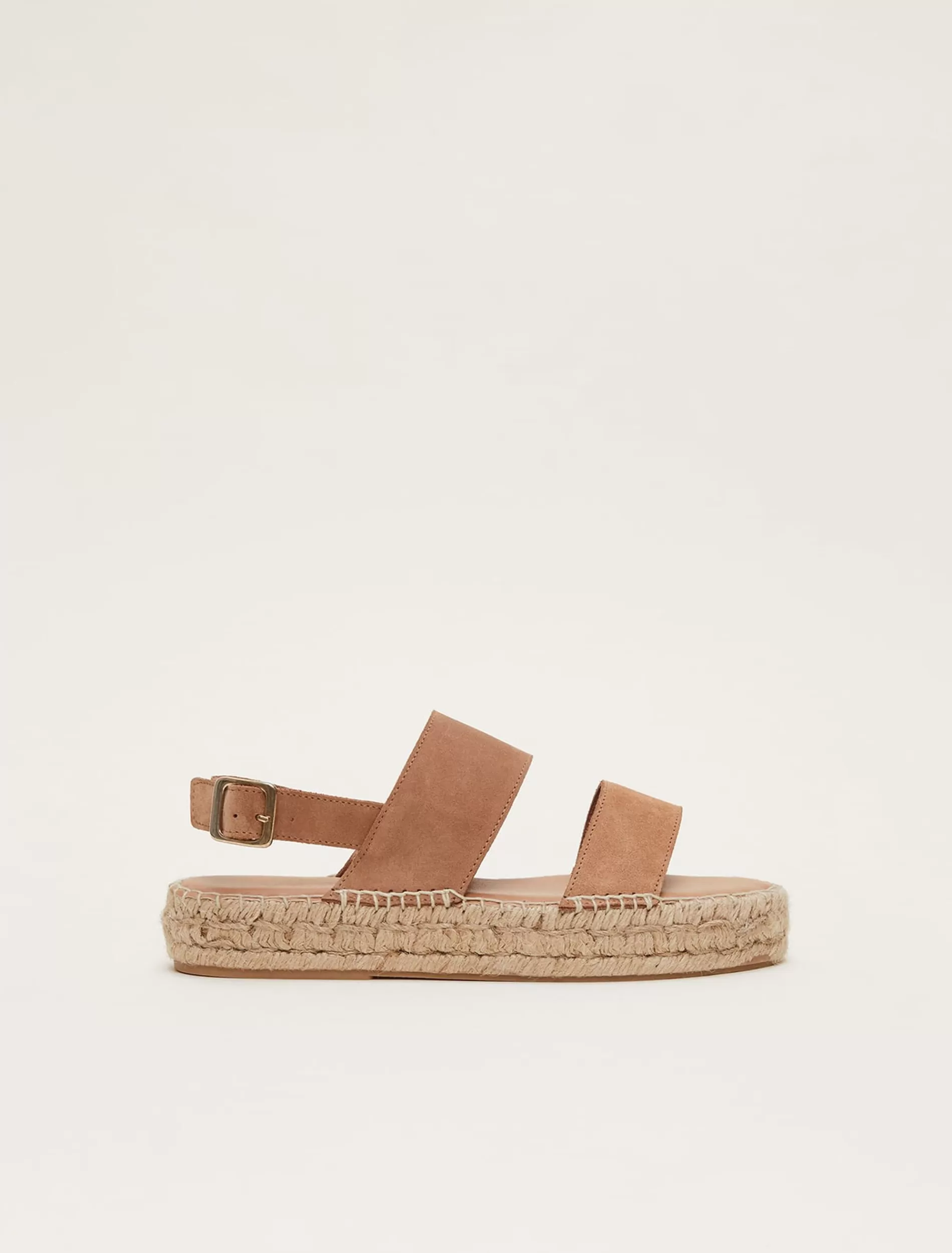Phase Eight Suede Strap Flat Espadrille Shoe Tan Flash Sale