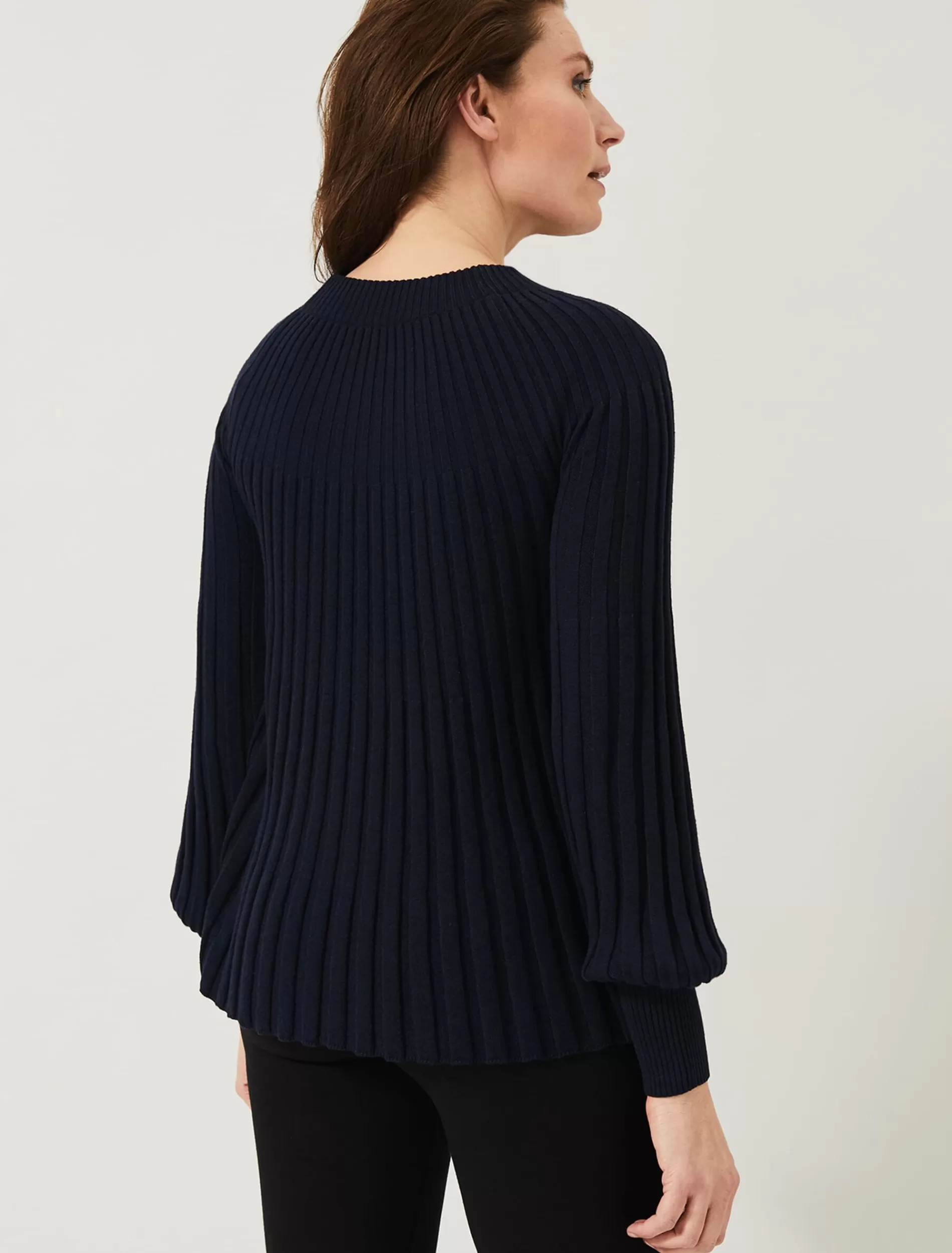 Phase Eight Sunray Pleat Jumper Navy Store