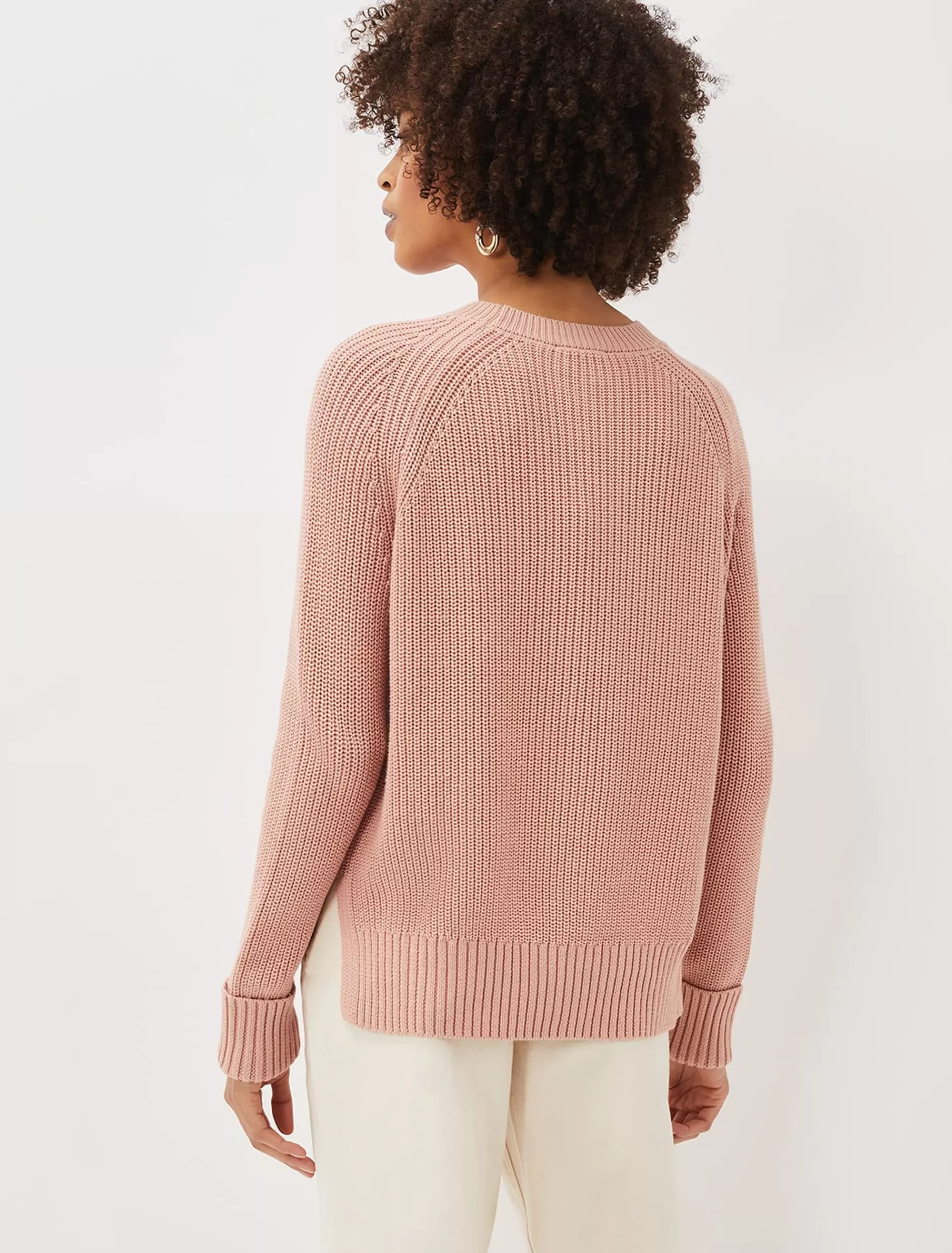 Phase Eight Susan Textured Knitted Jumper Pink Best Sale