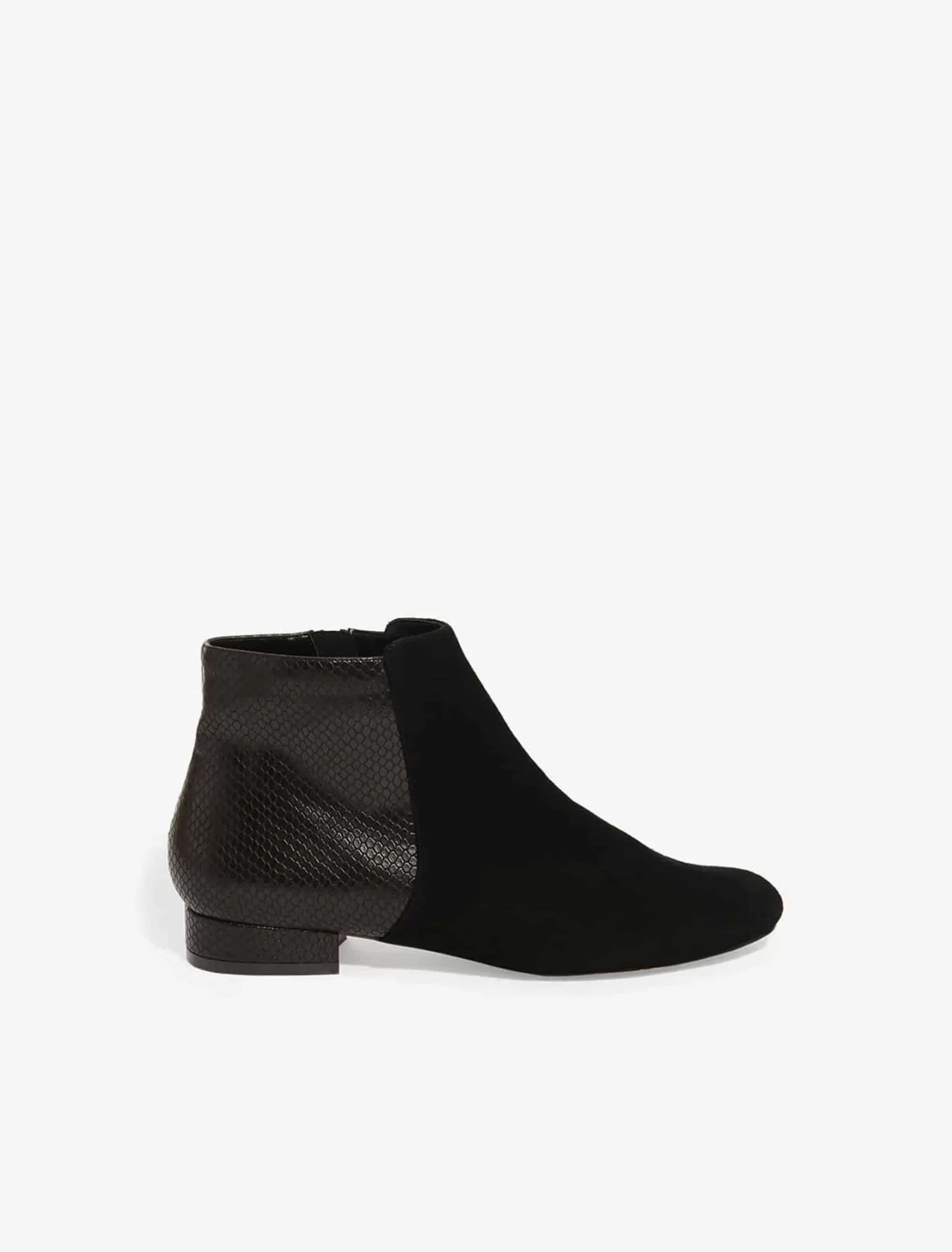 Phase Eight Tammy Textured Flat Boots Black Clearance