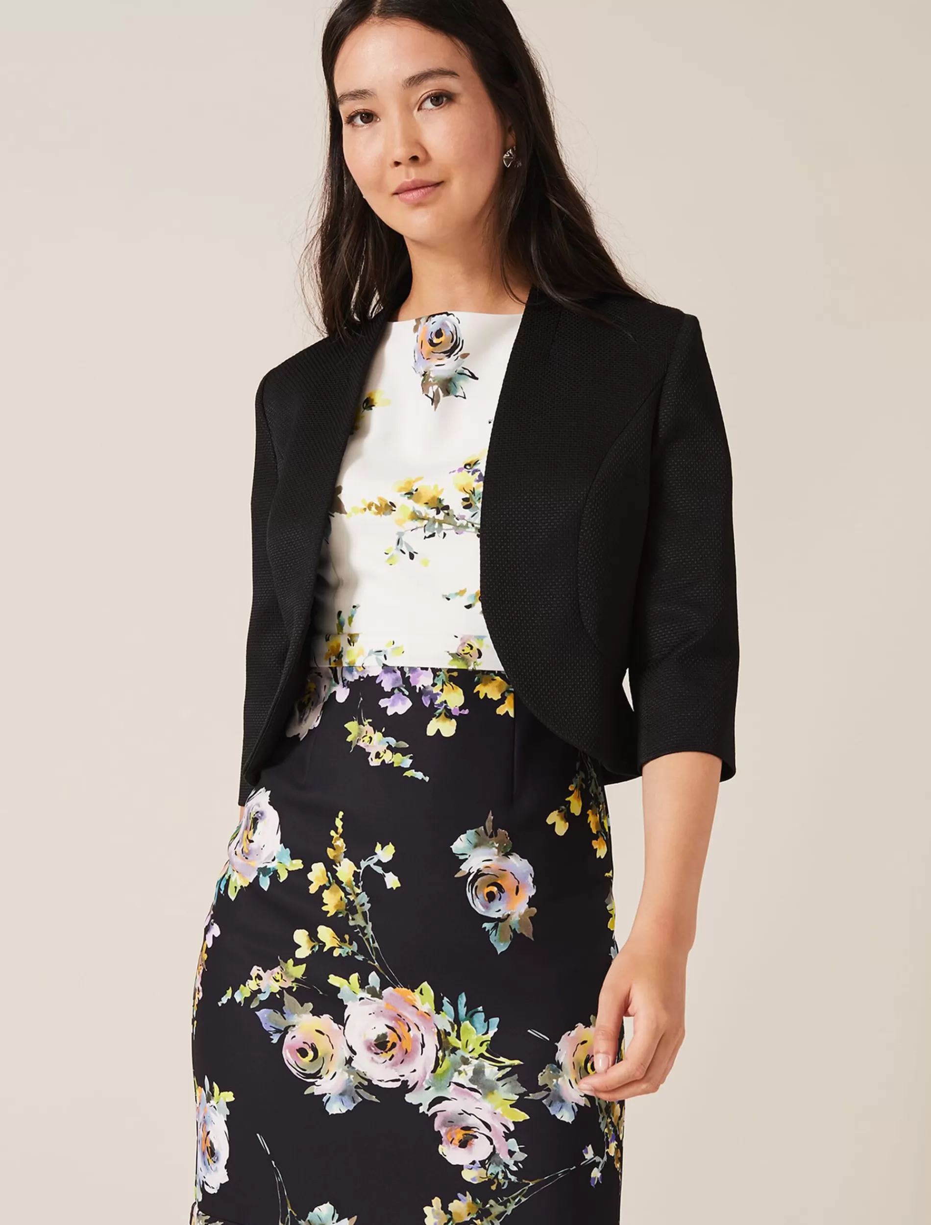 Phase Eight Tammy Textured Jacket Black Shop