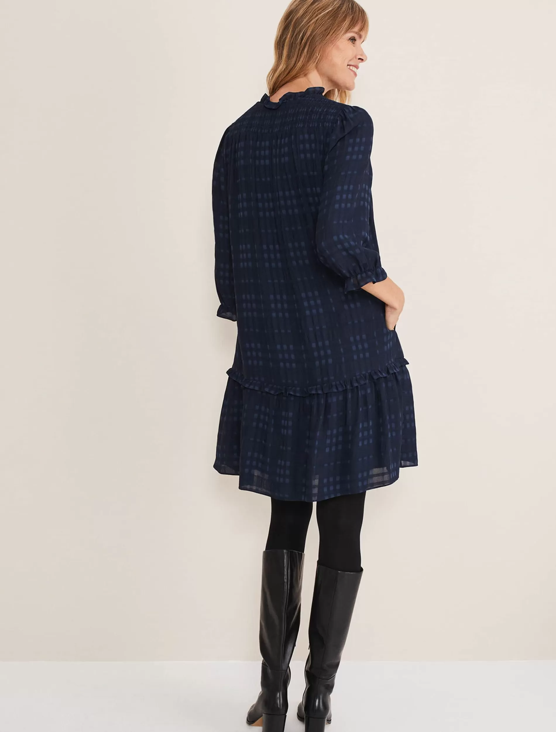 Phase Eight Tansy Swing Dress Teal Discount