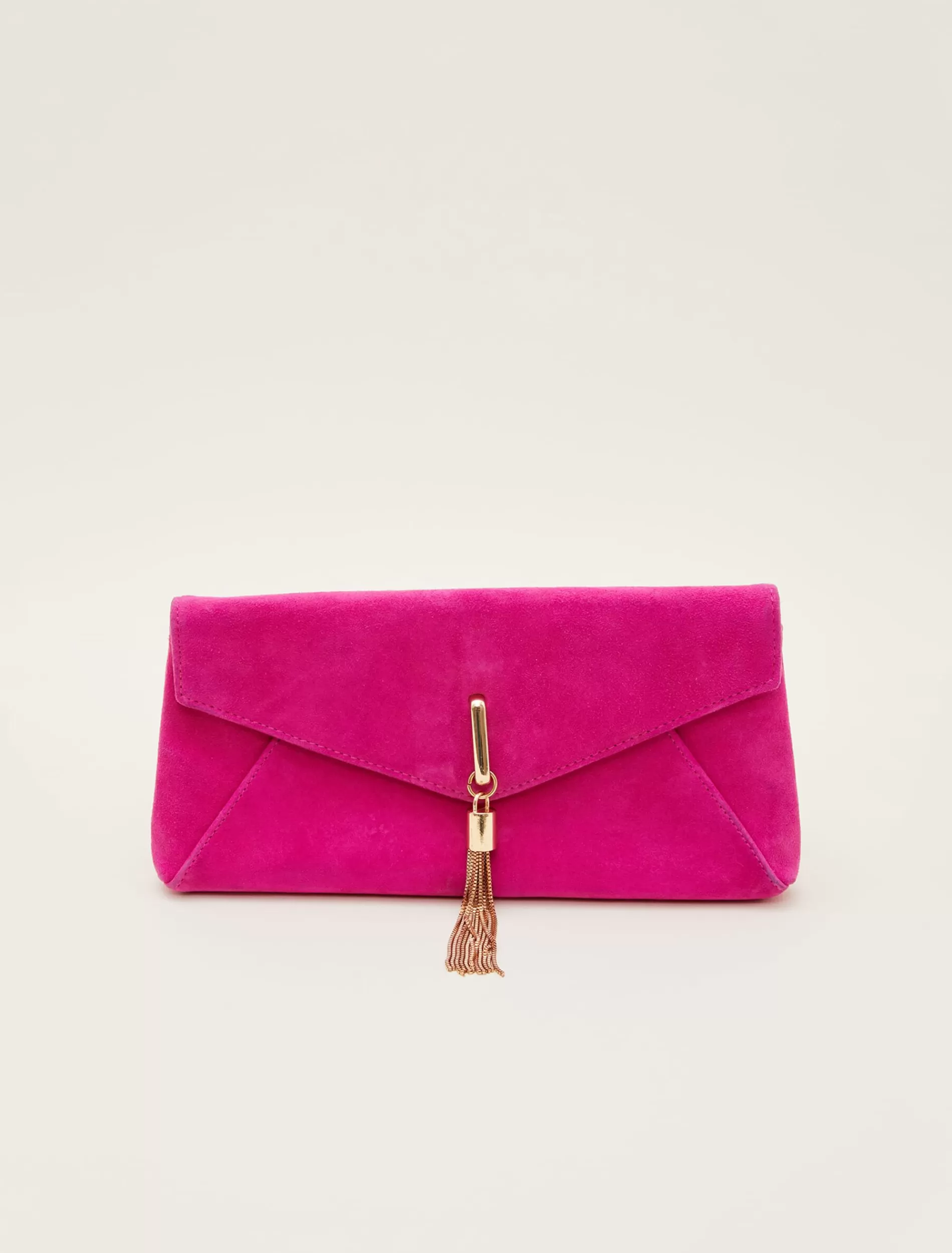 Phase Eight Tassle Trim Clutch Magenta Best