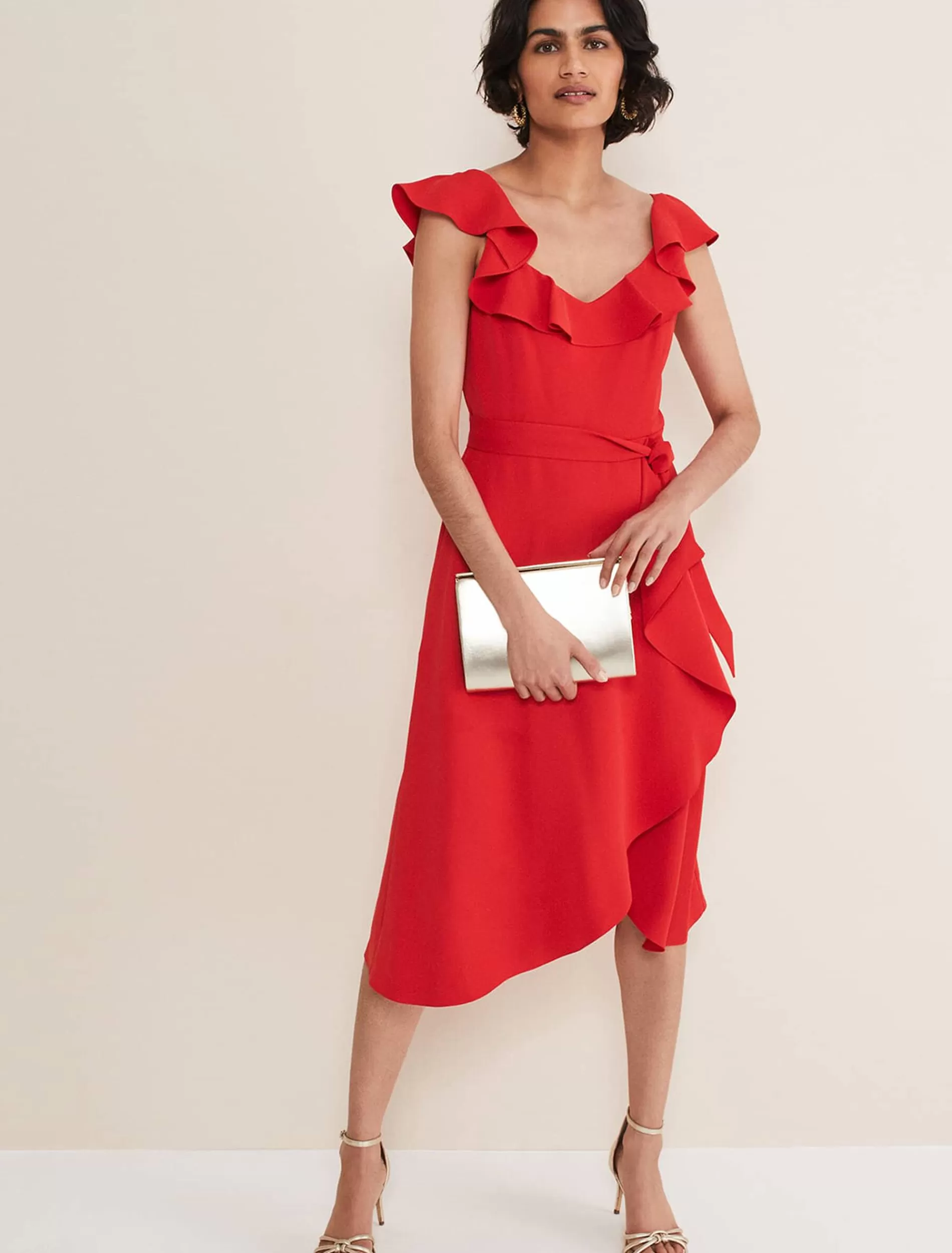 Phase Eight Tatiana Wrap Dress Red Store