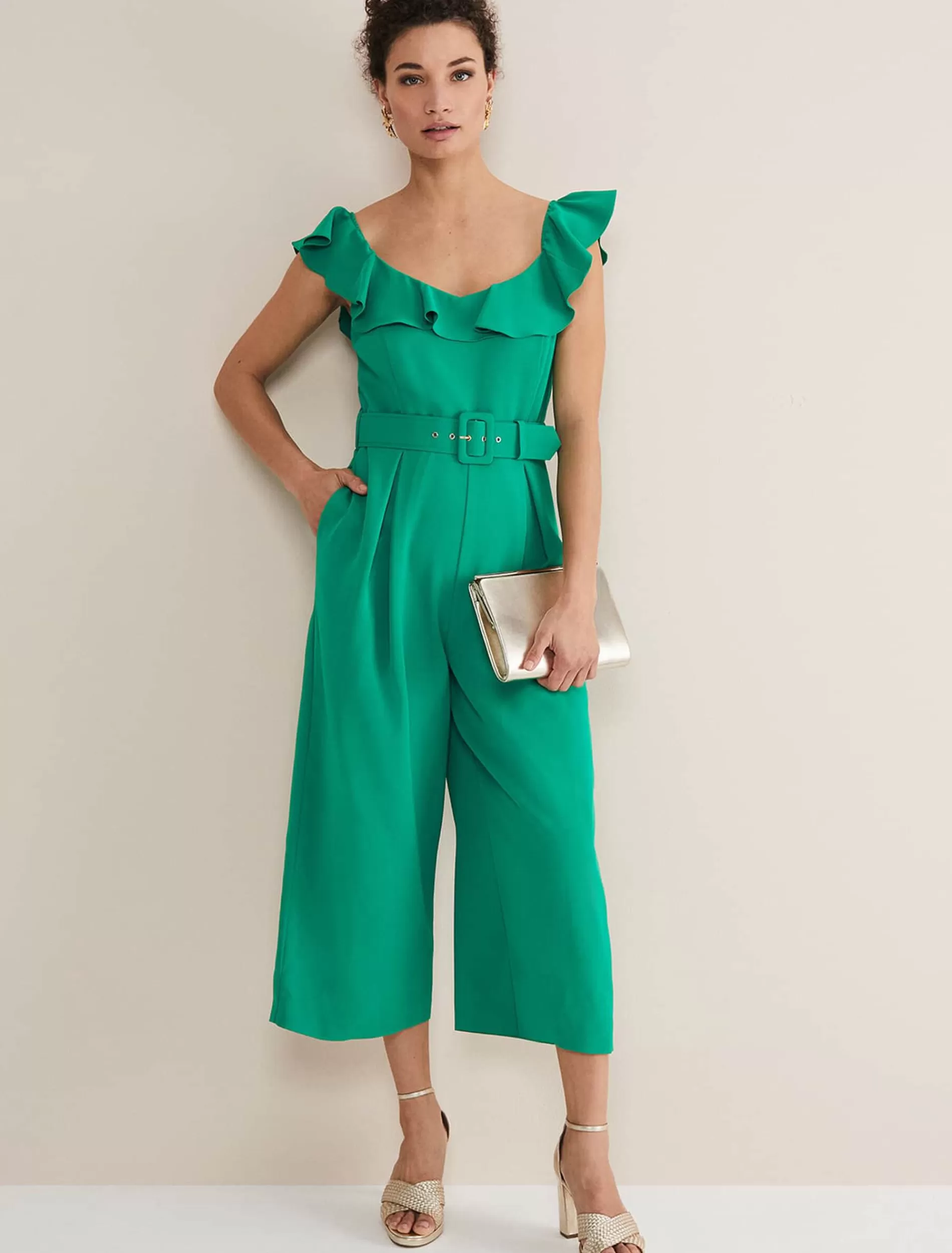Phase Eight Tazanna Jumpsuit Grass Green Fashion