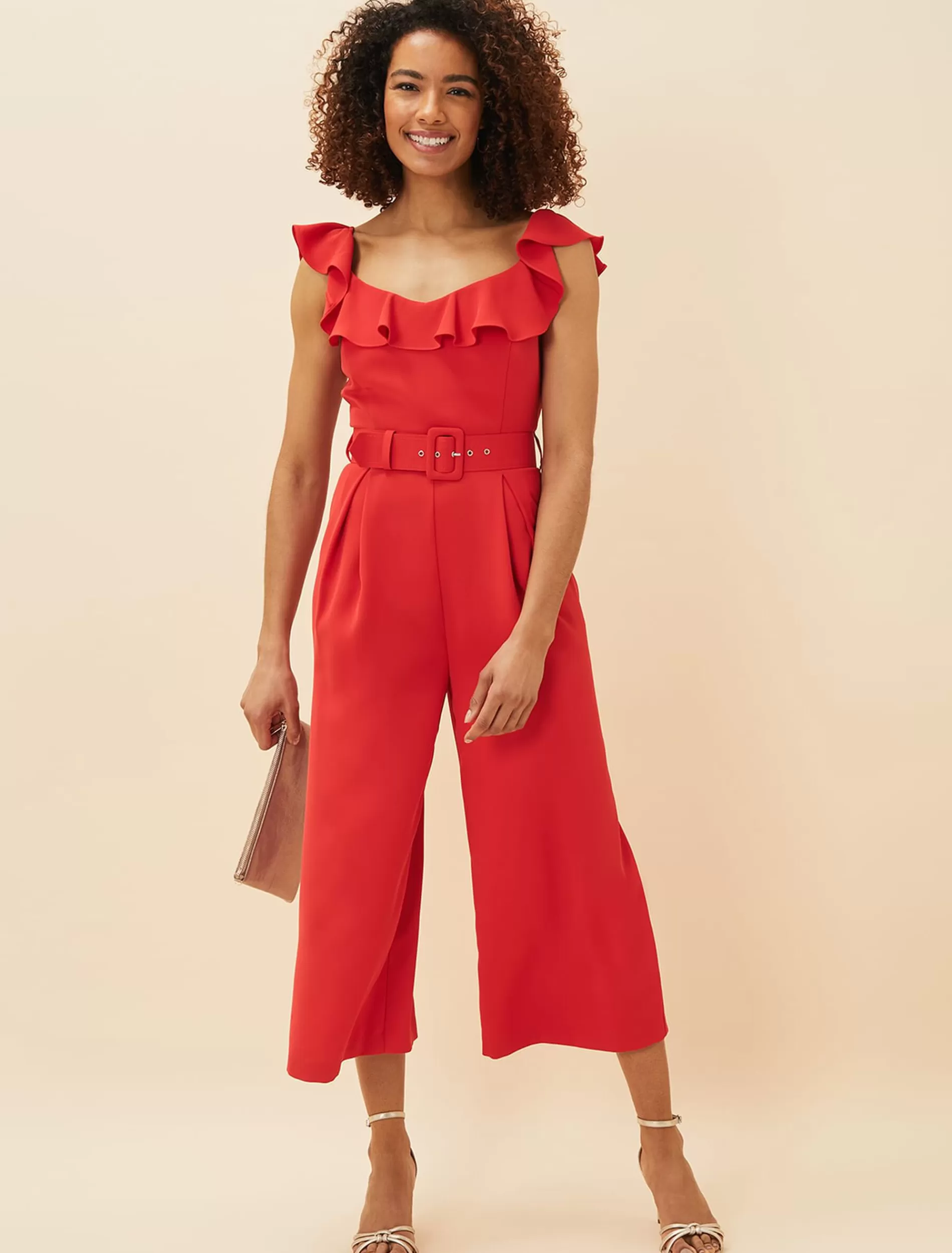 Phase Eight Tazanna Wide Leg Jumpsuit Fire Online