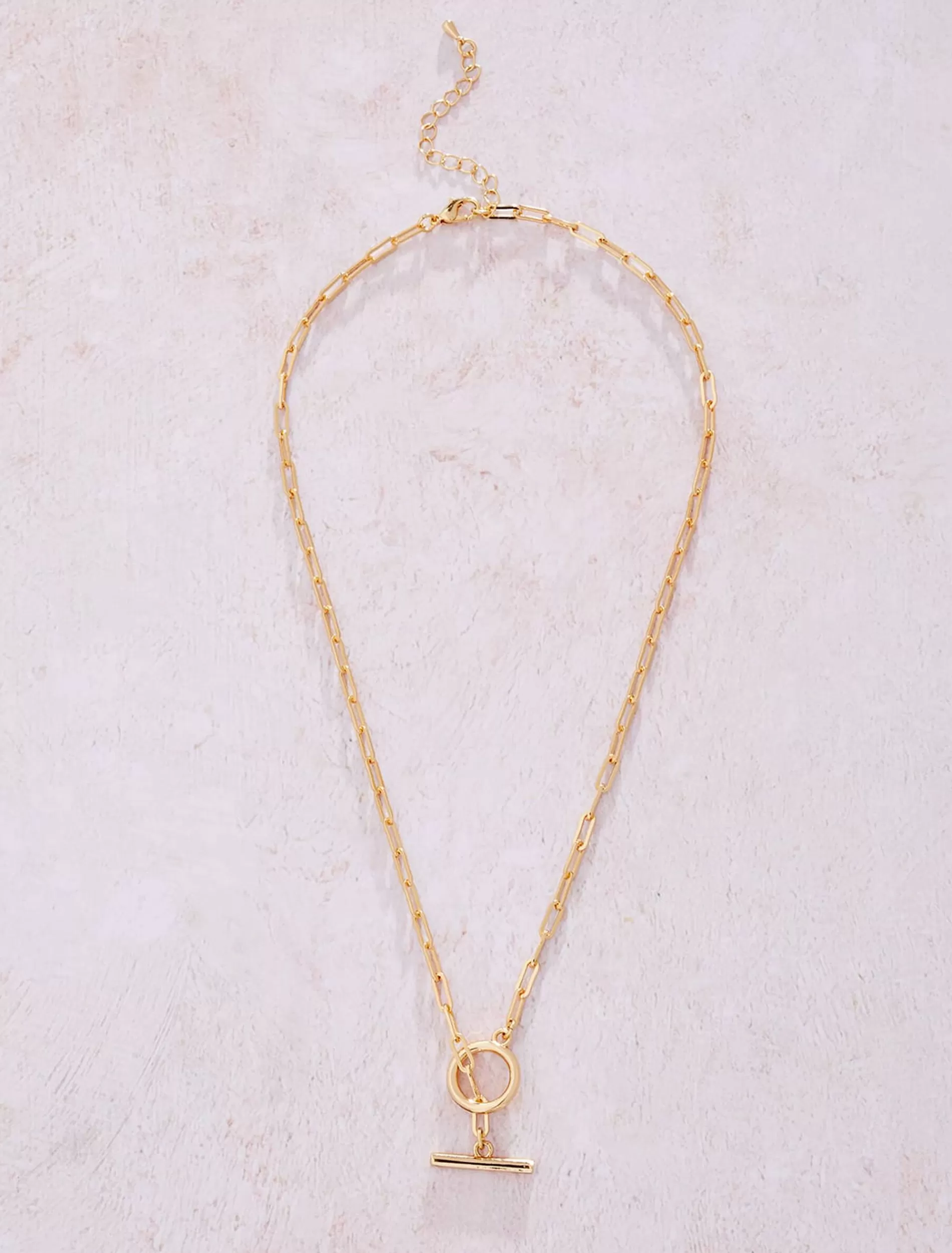 Phase Eight T-Bar Chain Necklace Gold Fashion