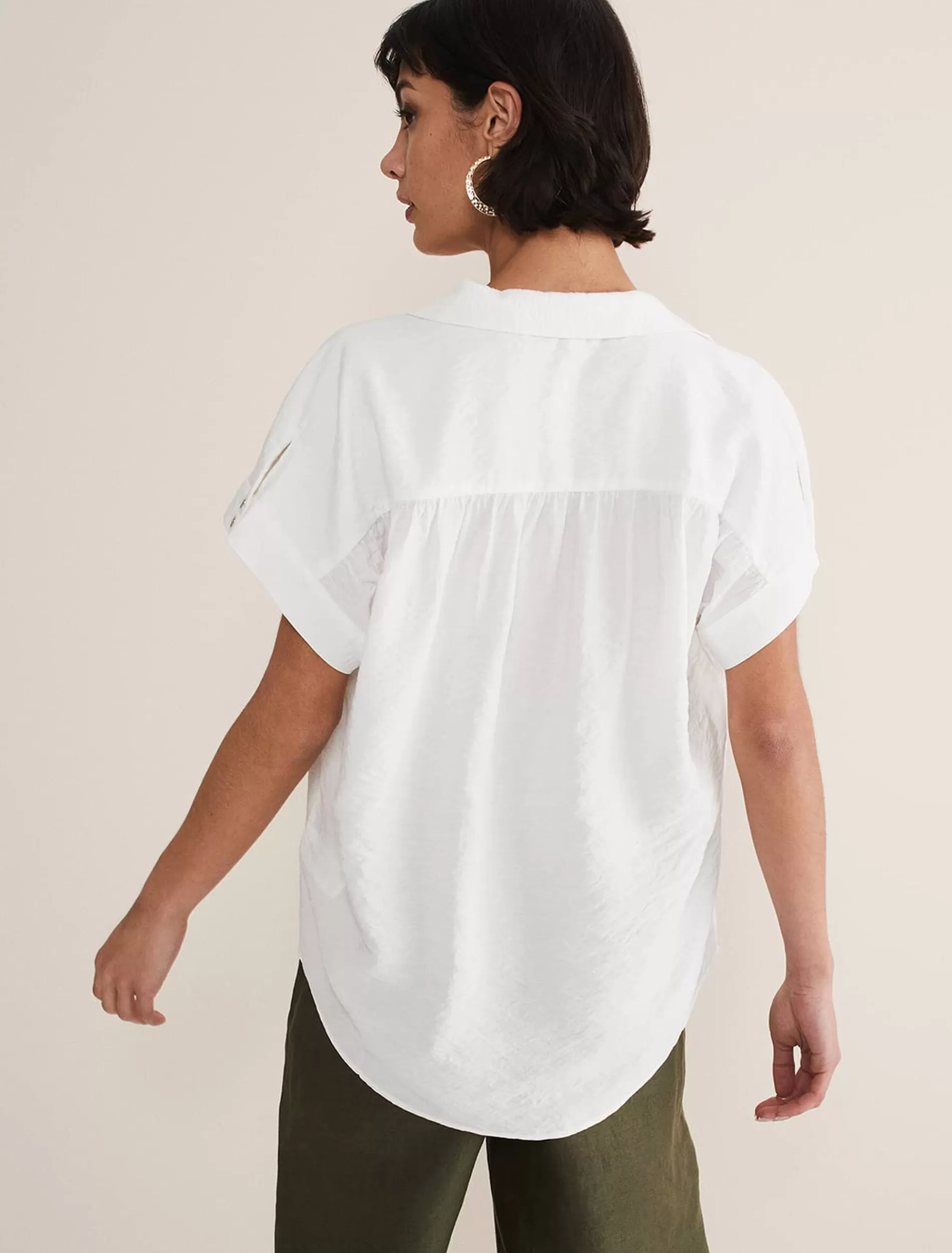 Phase Eight Thea Shirt Ivory Store