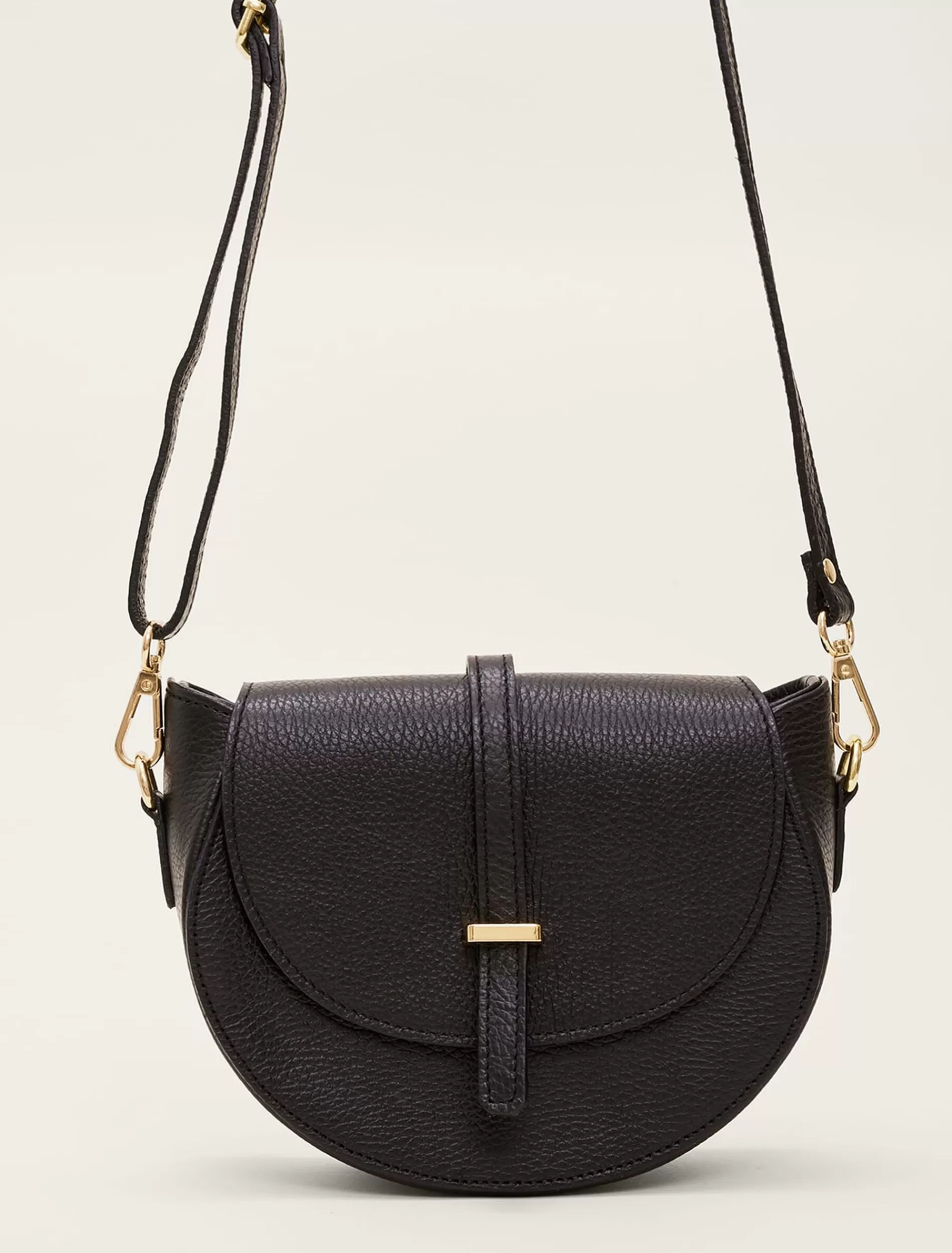 Phase Eight Tianna Leather Cross Body Bag Black New