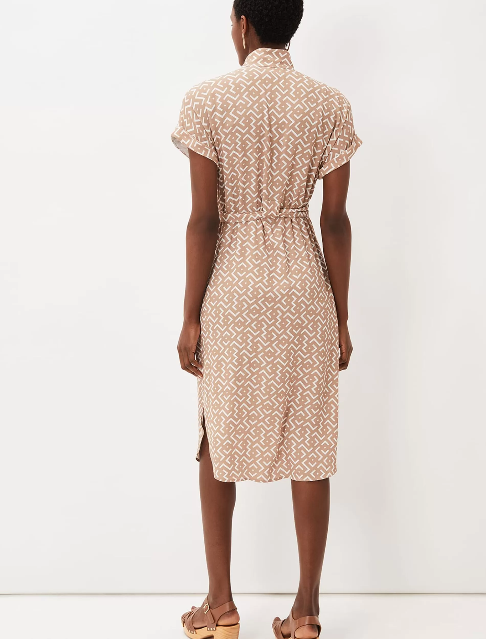 Phase Eight Tilda Geo Shirt Dress Neutral Cheap