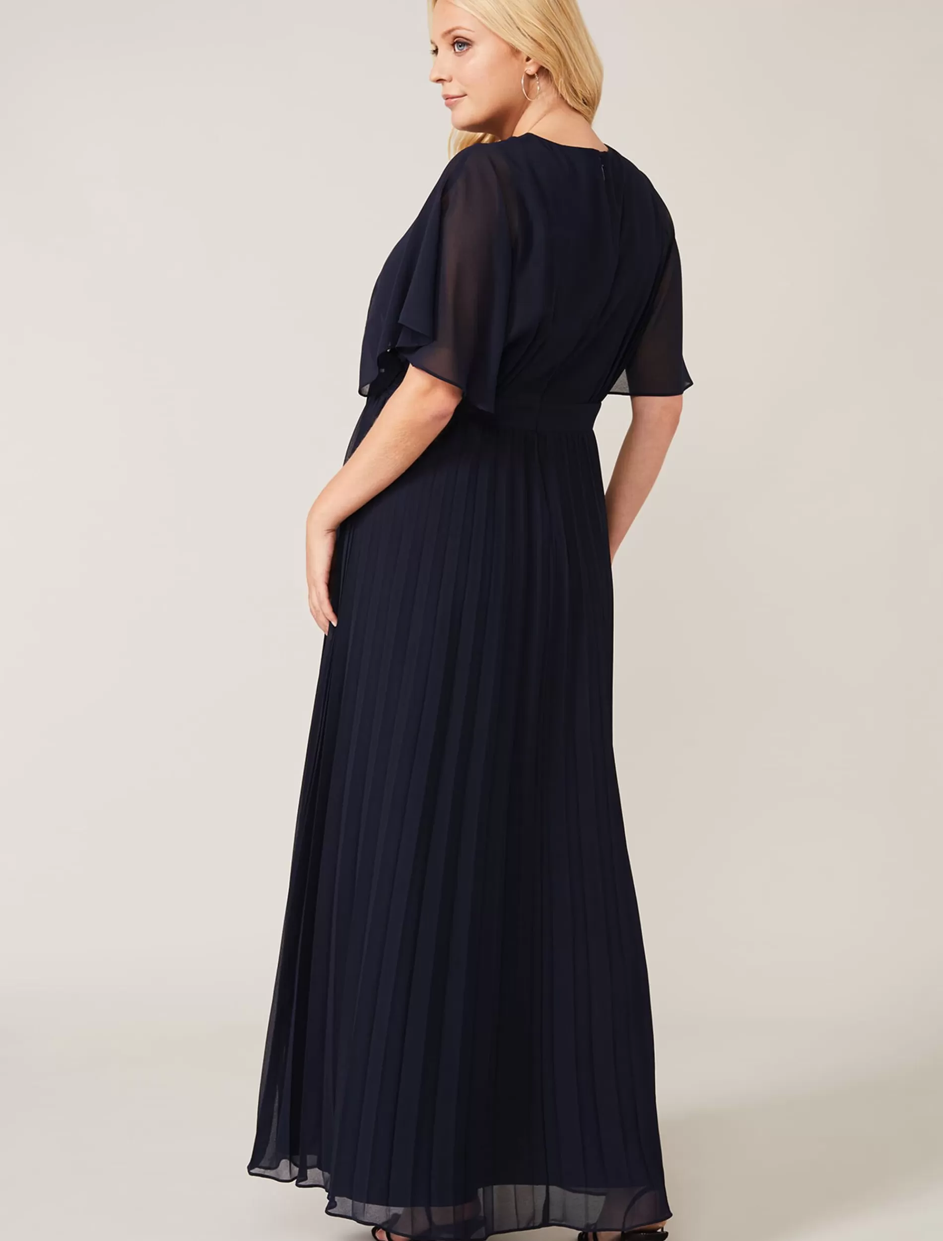 Phase Eight Tilly Pleated Maxi Dress Navy Best Sale