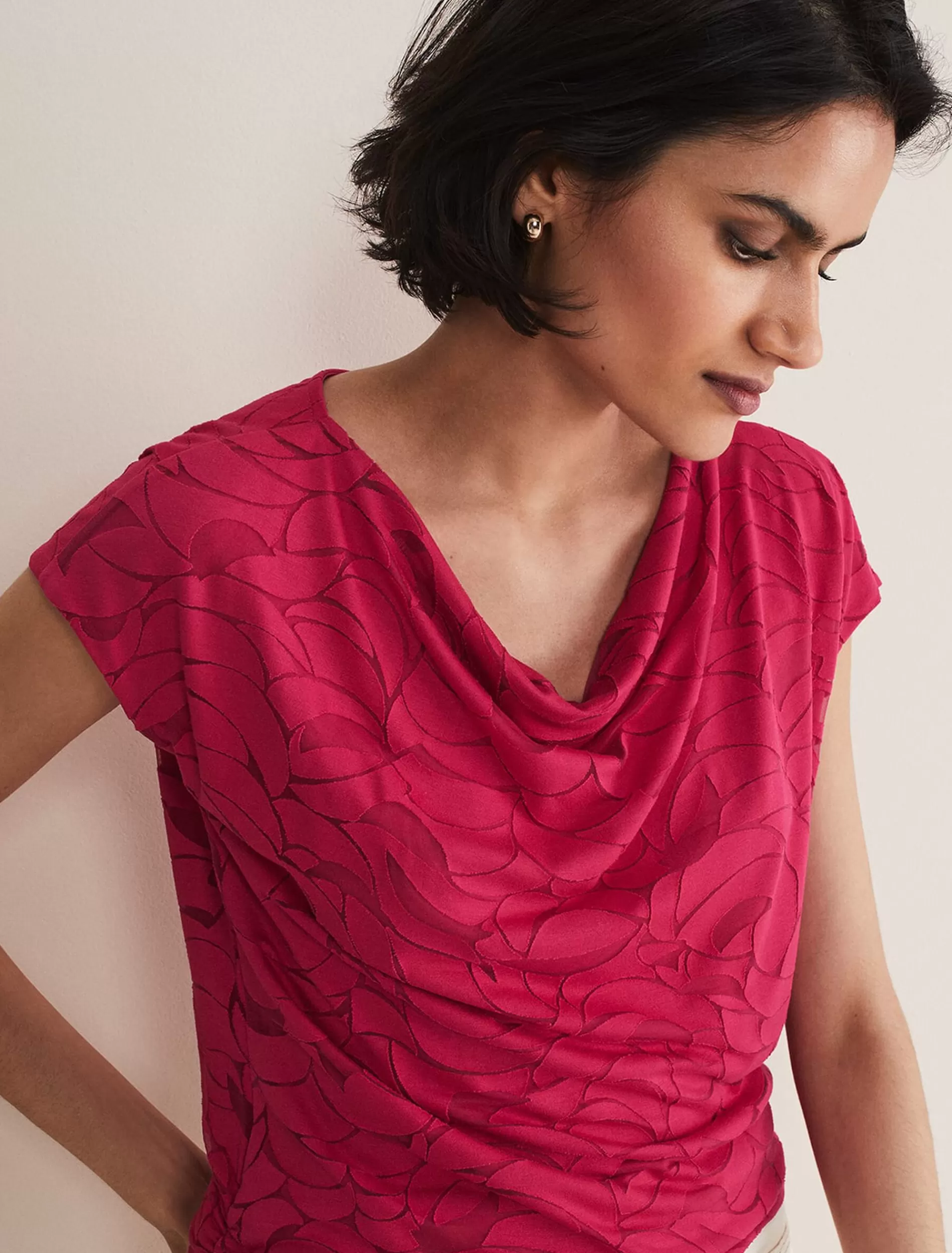 Phase Eight Trishna Pink Top Hot Pink Cheap