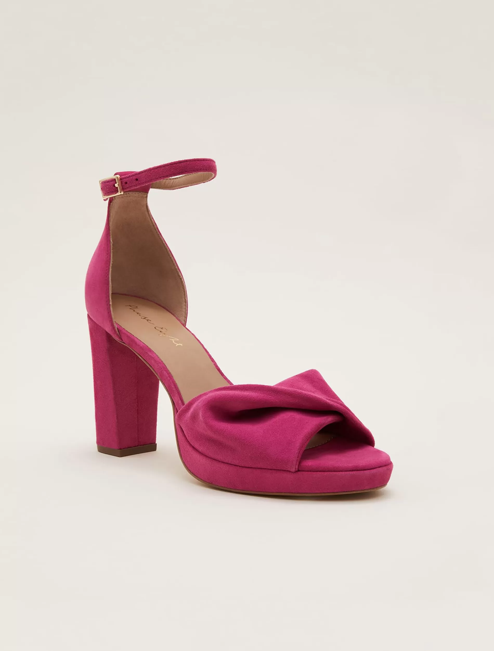 Phase Eight Twist Strap Platform Shoe Candy Pink Outlet