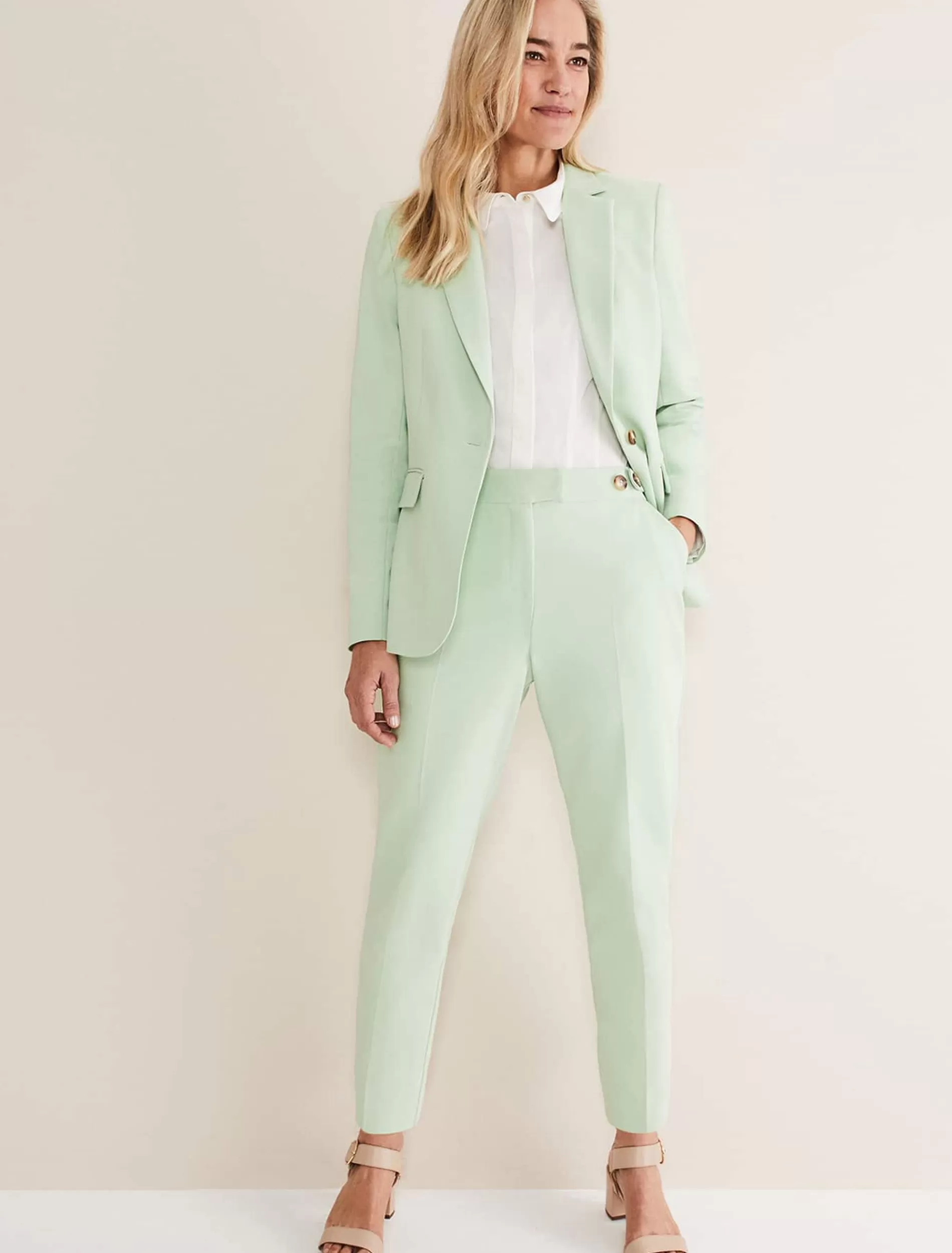 Phase Eight Ulrica Straight Leg Trousers Pistachio Best