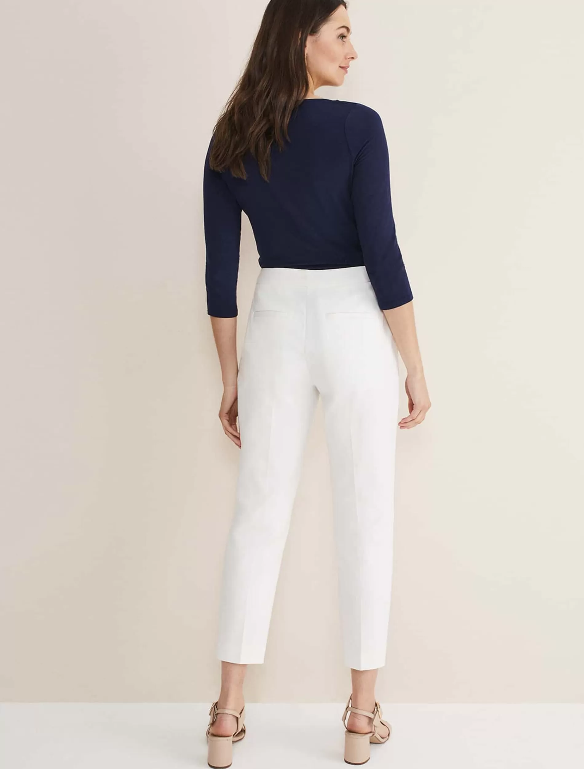 Phase Eight Ulrica Straight Leg Trousers White Cheap