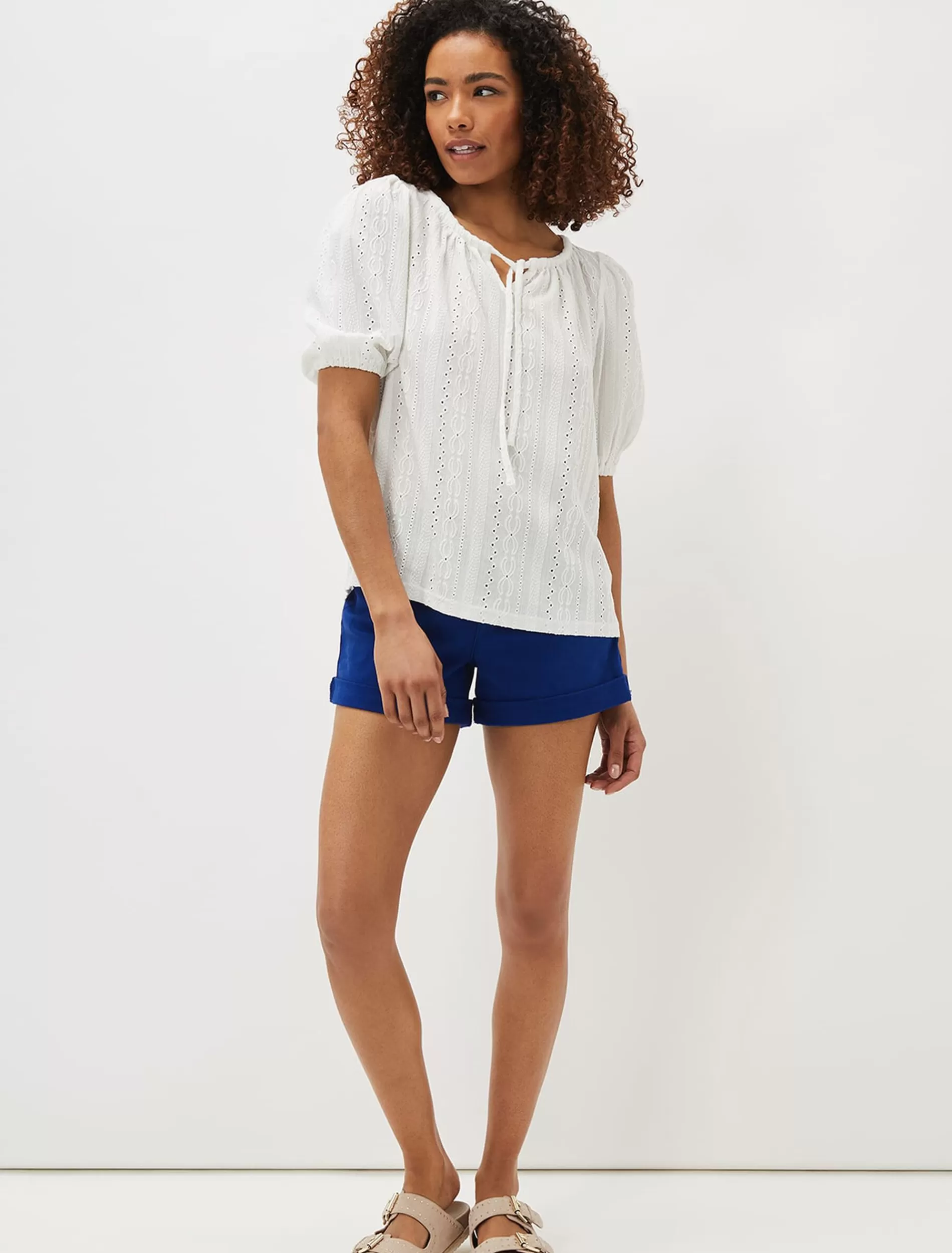 Phase Eight Una Denim Short Cobalt Sale