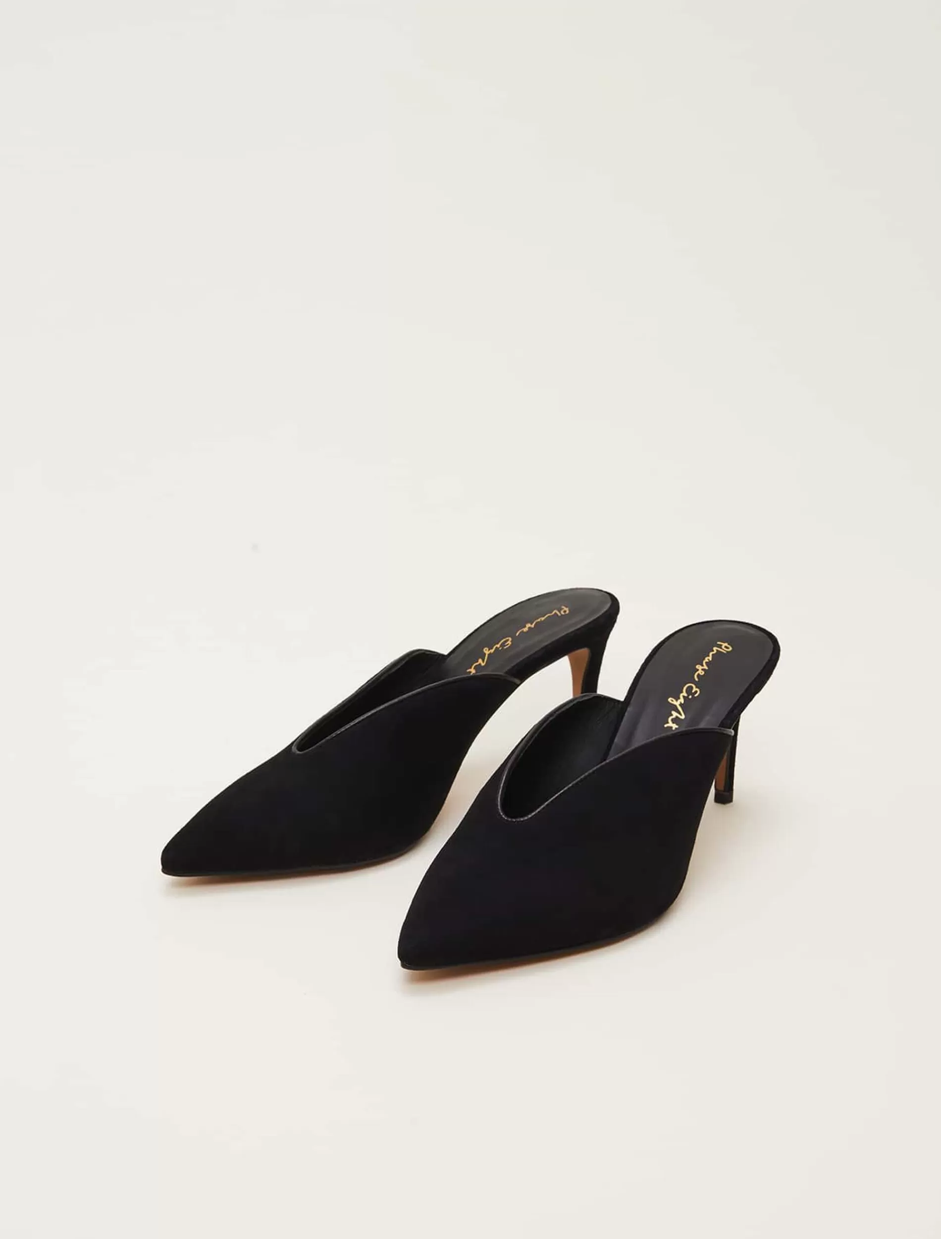 Phase Eight V Front Mule Shoe Black Clearance