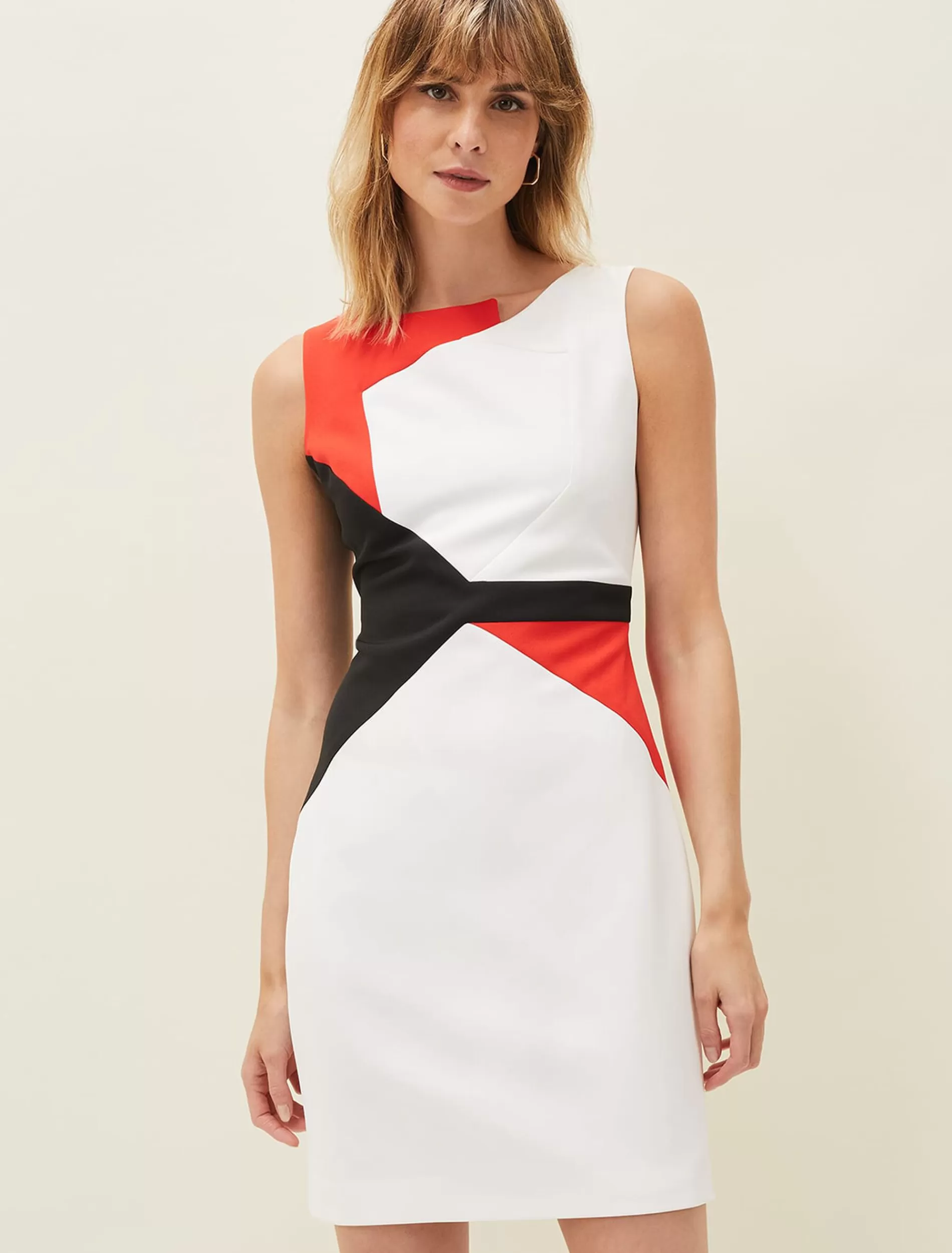 Phase Eight Valarie Colourblock Dress Multi-Coloured Discount