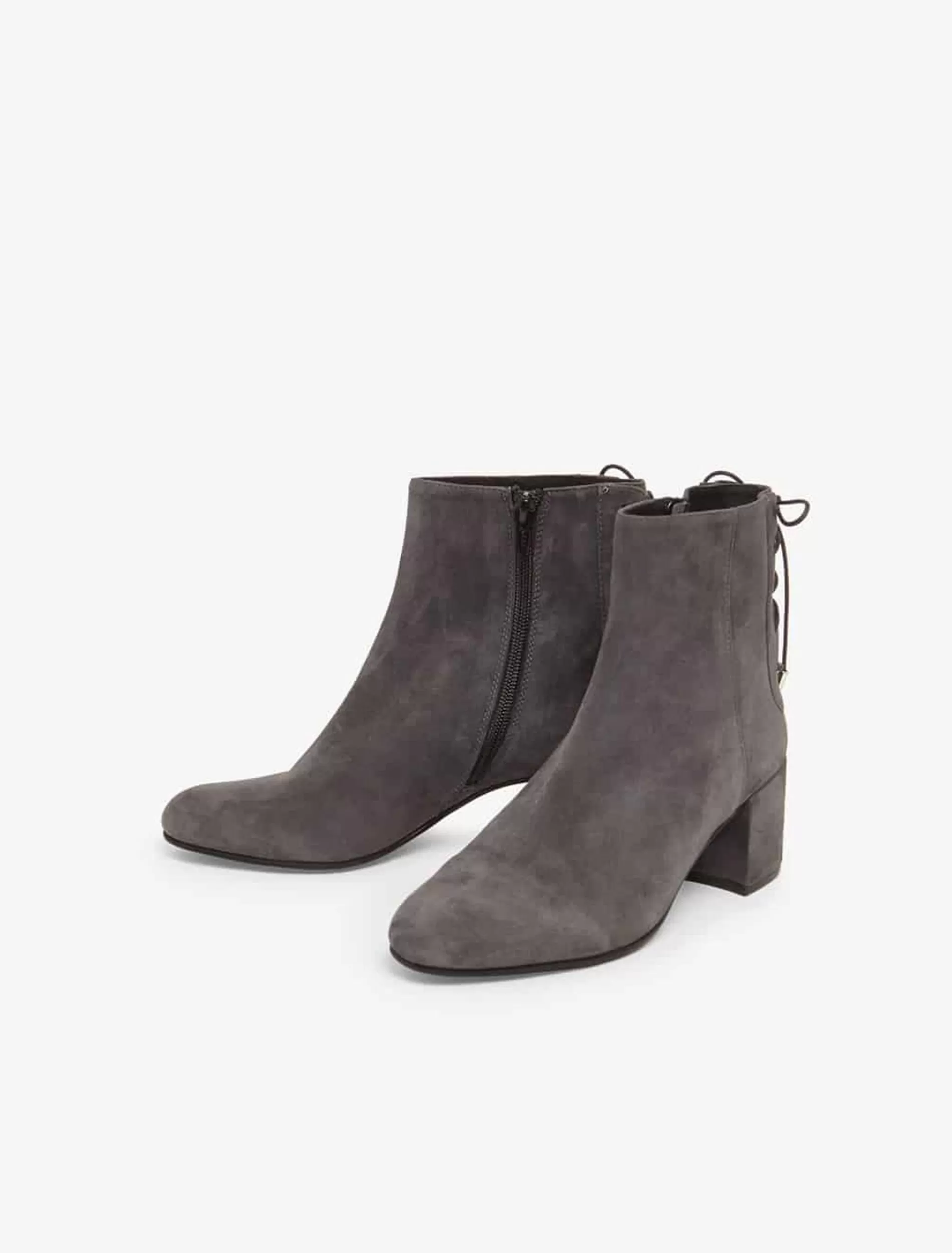 Phase Eight Valentine Lace Back Boots Grey Best