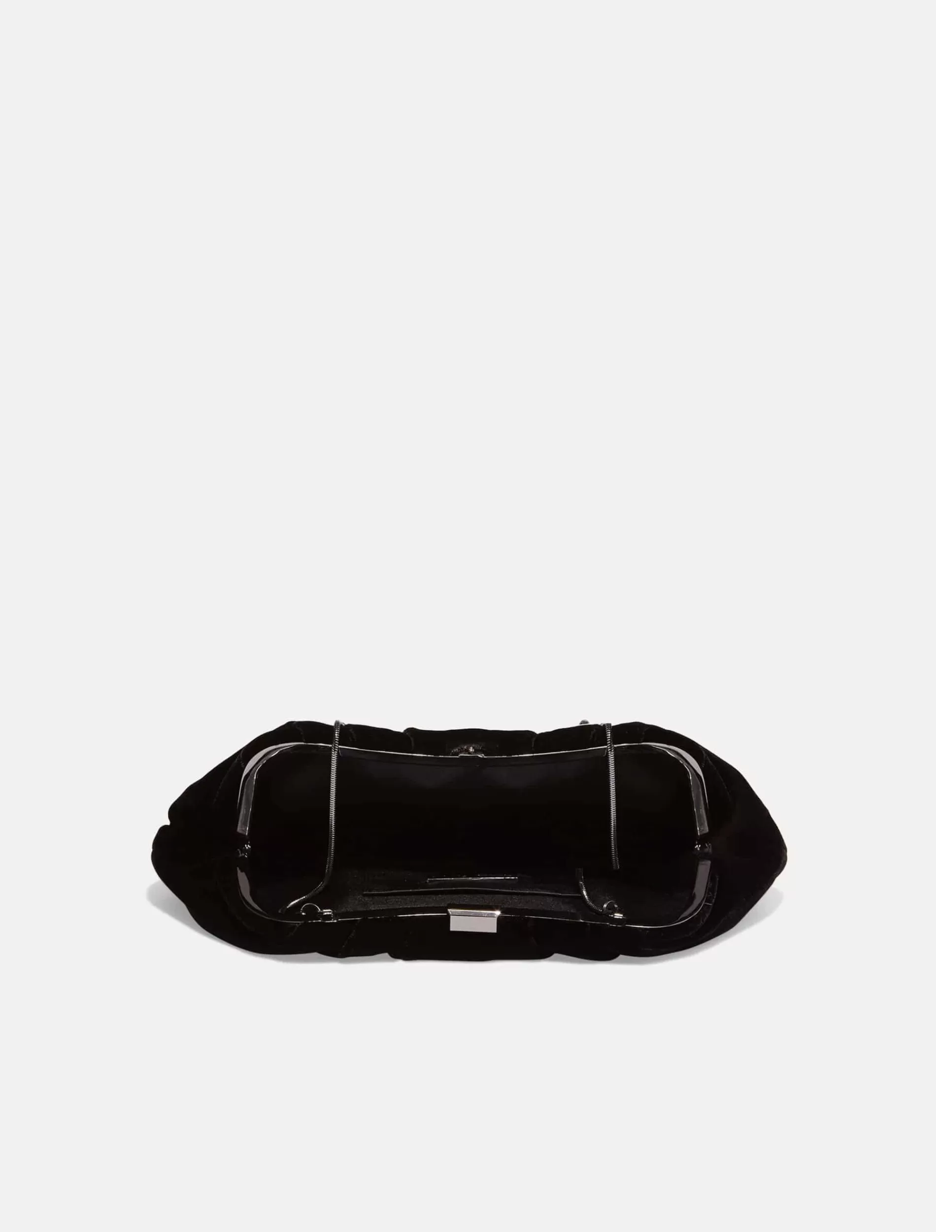 Phase Eight Valerie Velvet Clutch Bag Black Online
