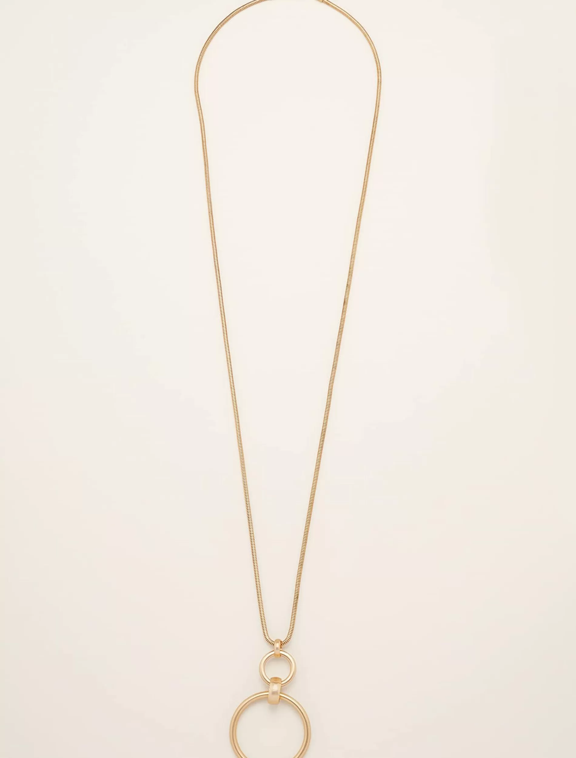Phase Eight Vallie Matte Hoop Pendant Gold Shop