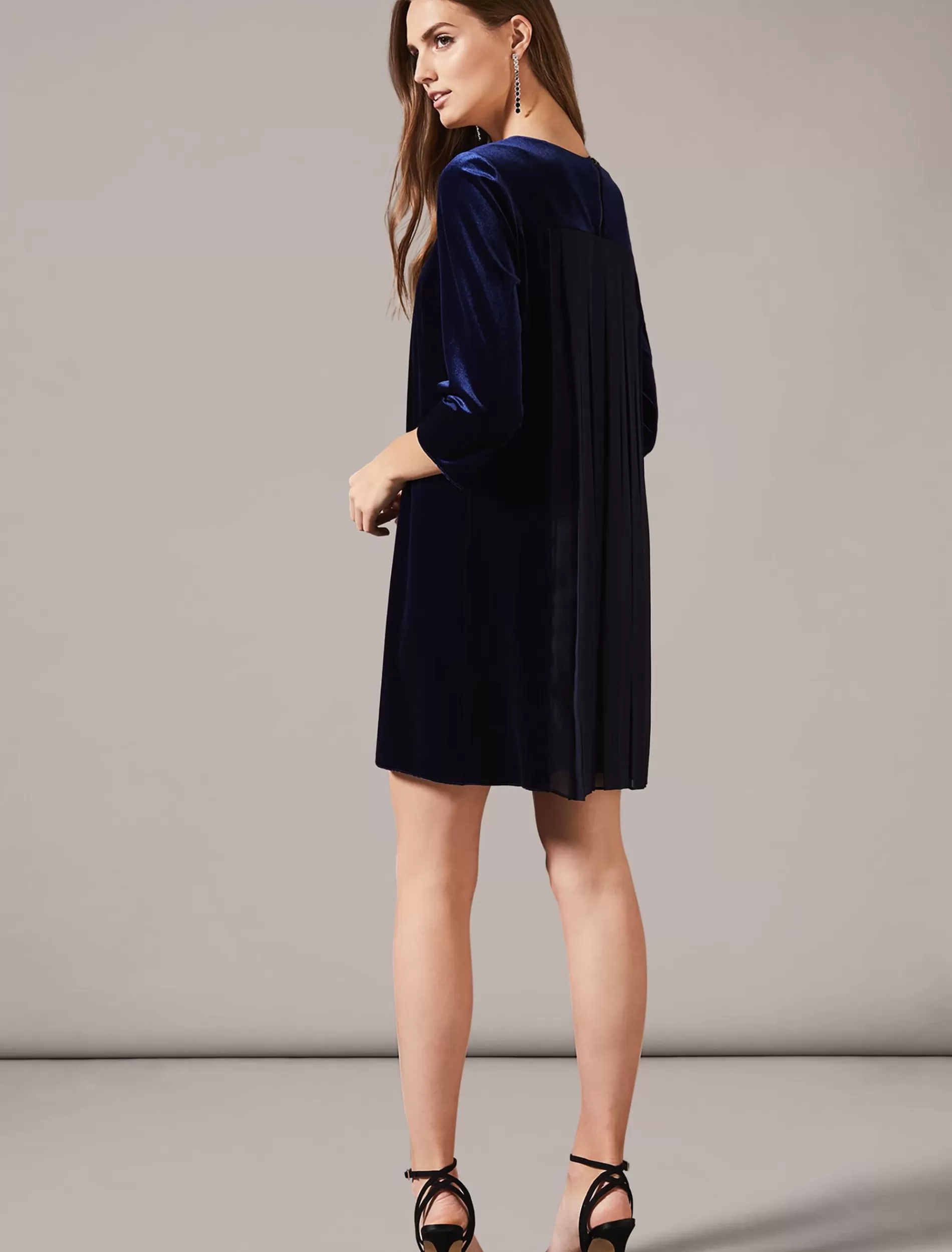 Phase Eight Velvet Pia Dress Cobalt Clearance
