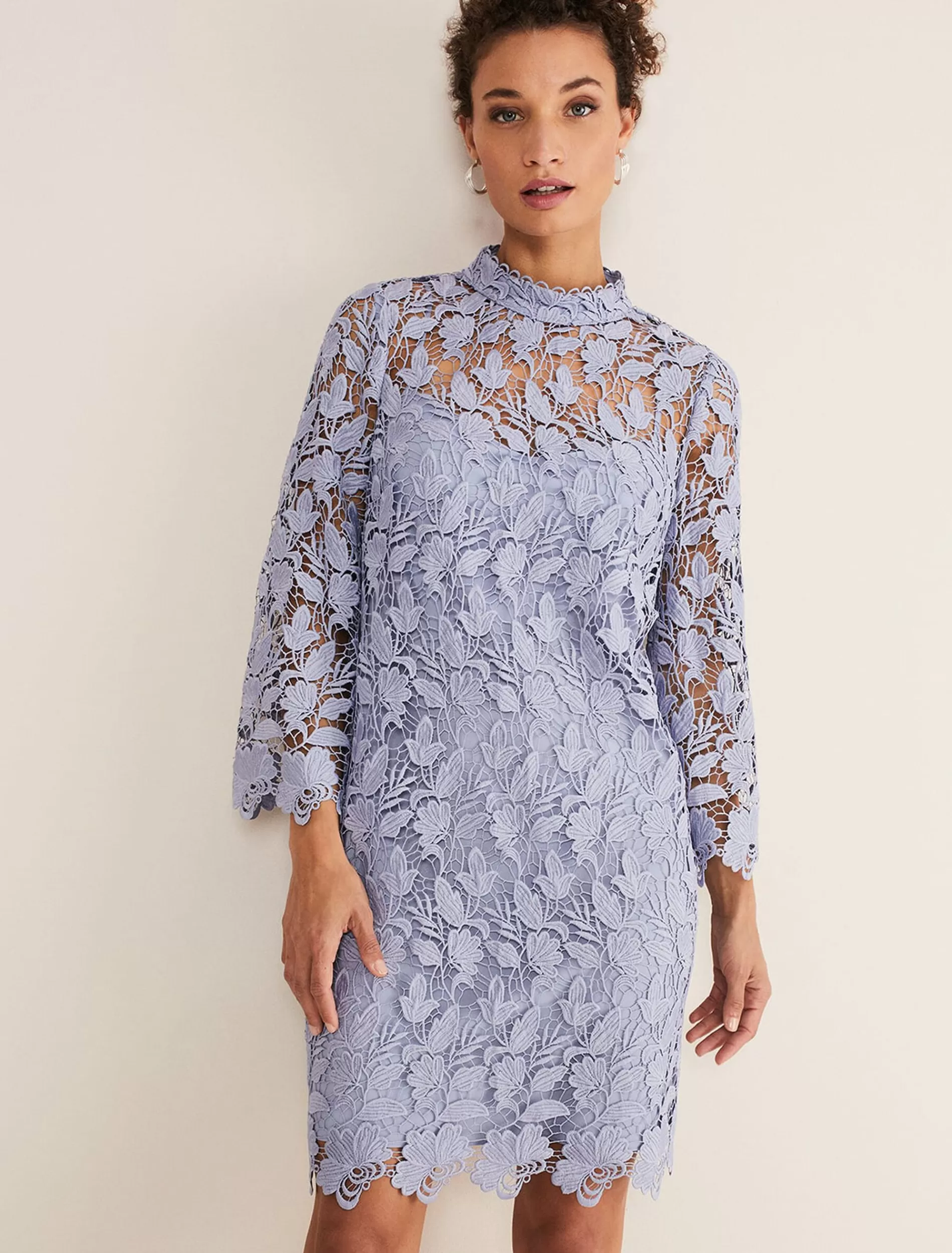 Phase Eight Verity Floral Lace Dress Cornflower Flash Sale