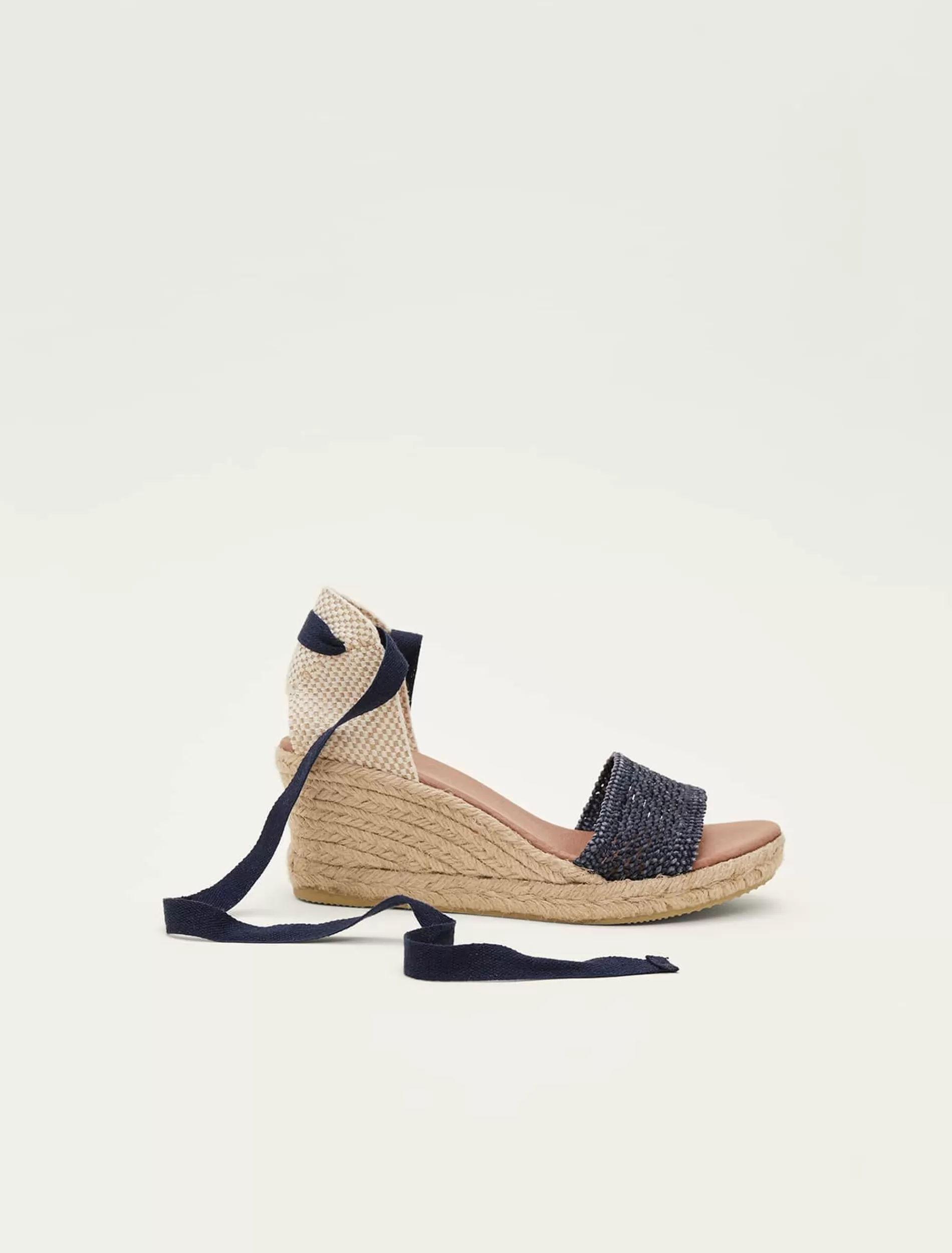 Phase Eight Weave Espadrille Navy Sale