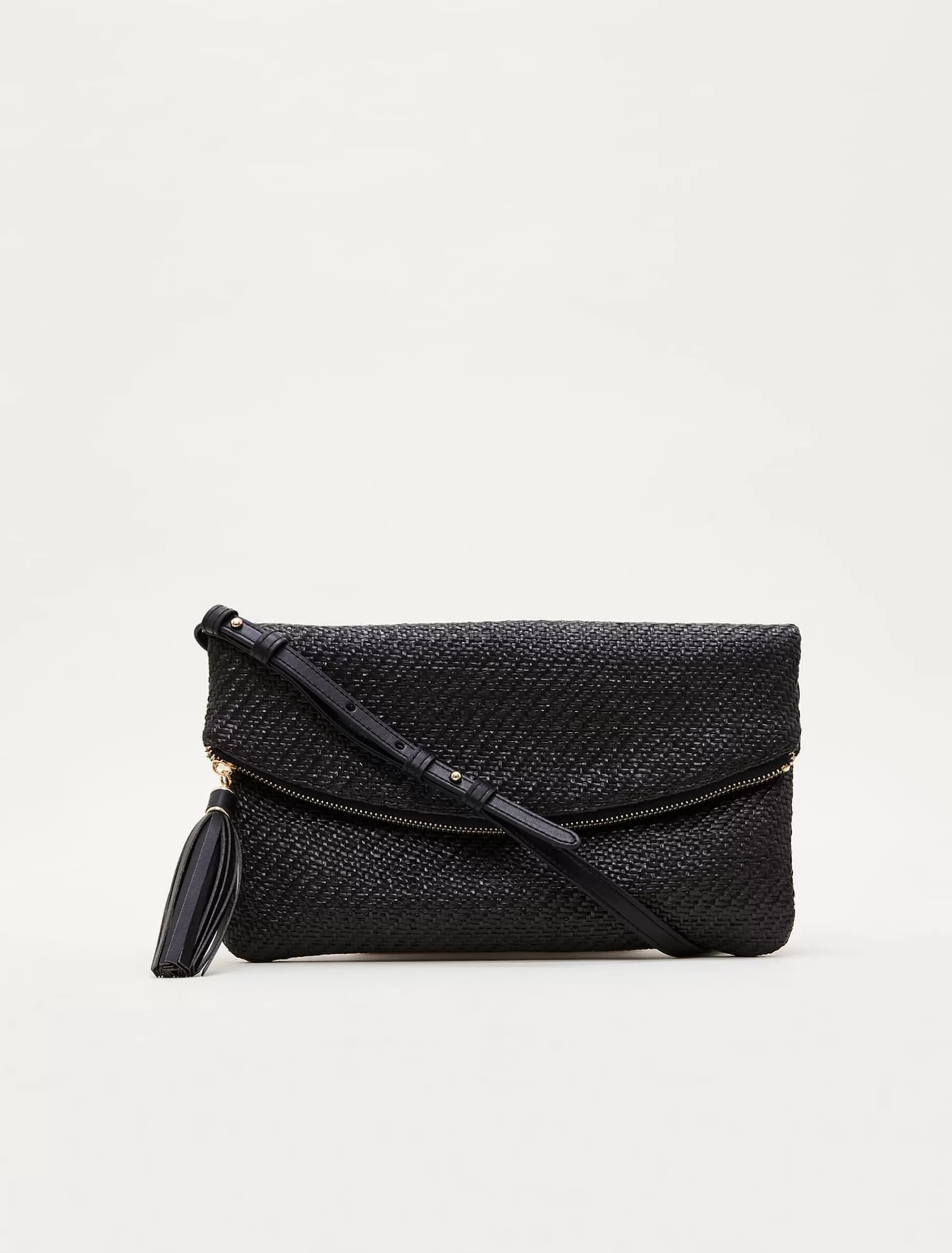 Phase Eight Woven Cross Body Bag Black Best