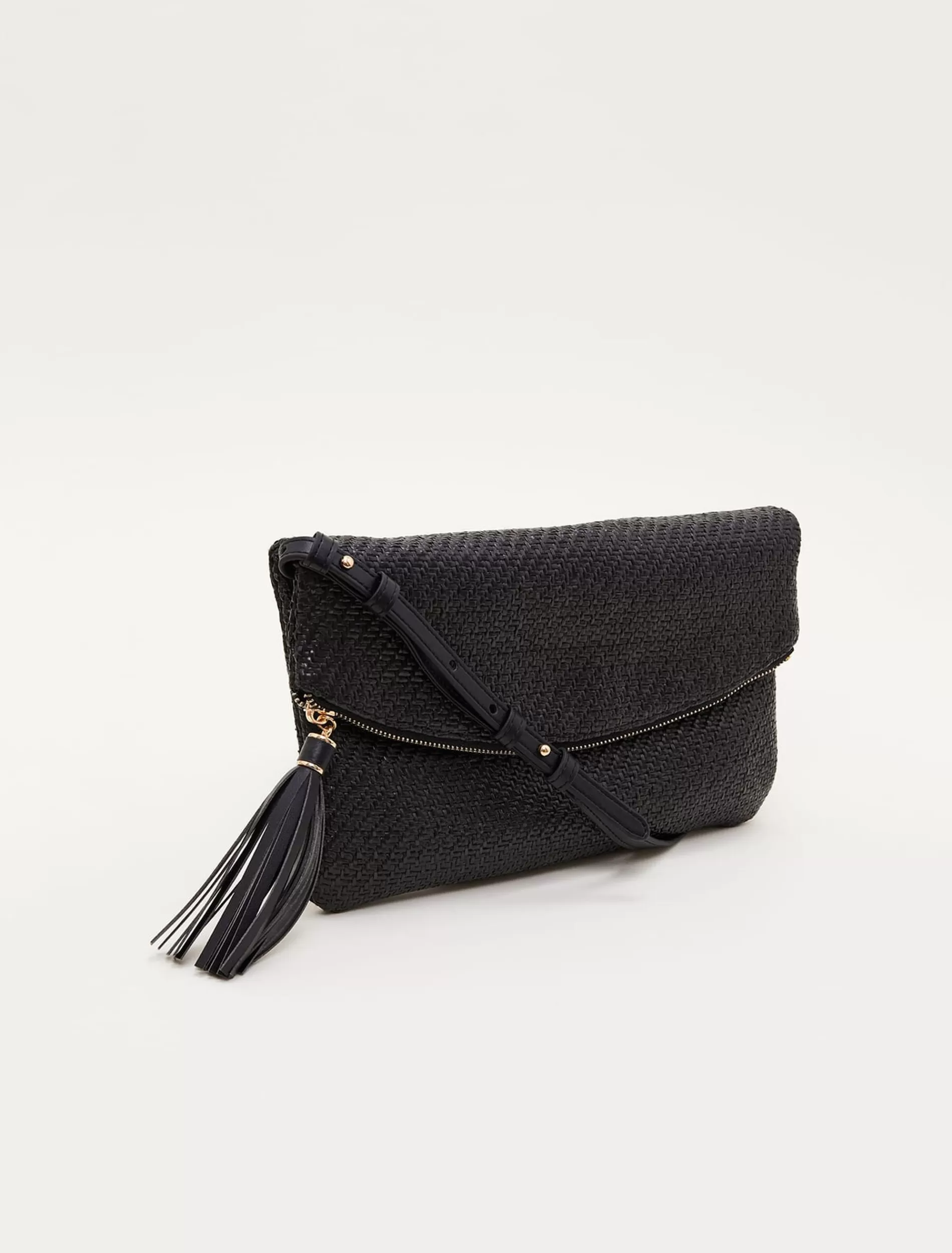 Phase Eight Woven Cross Body Bag Black Best