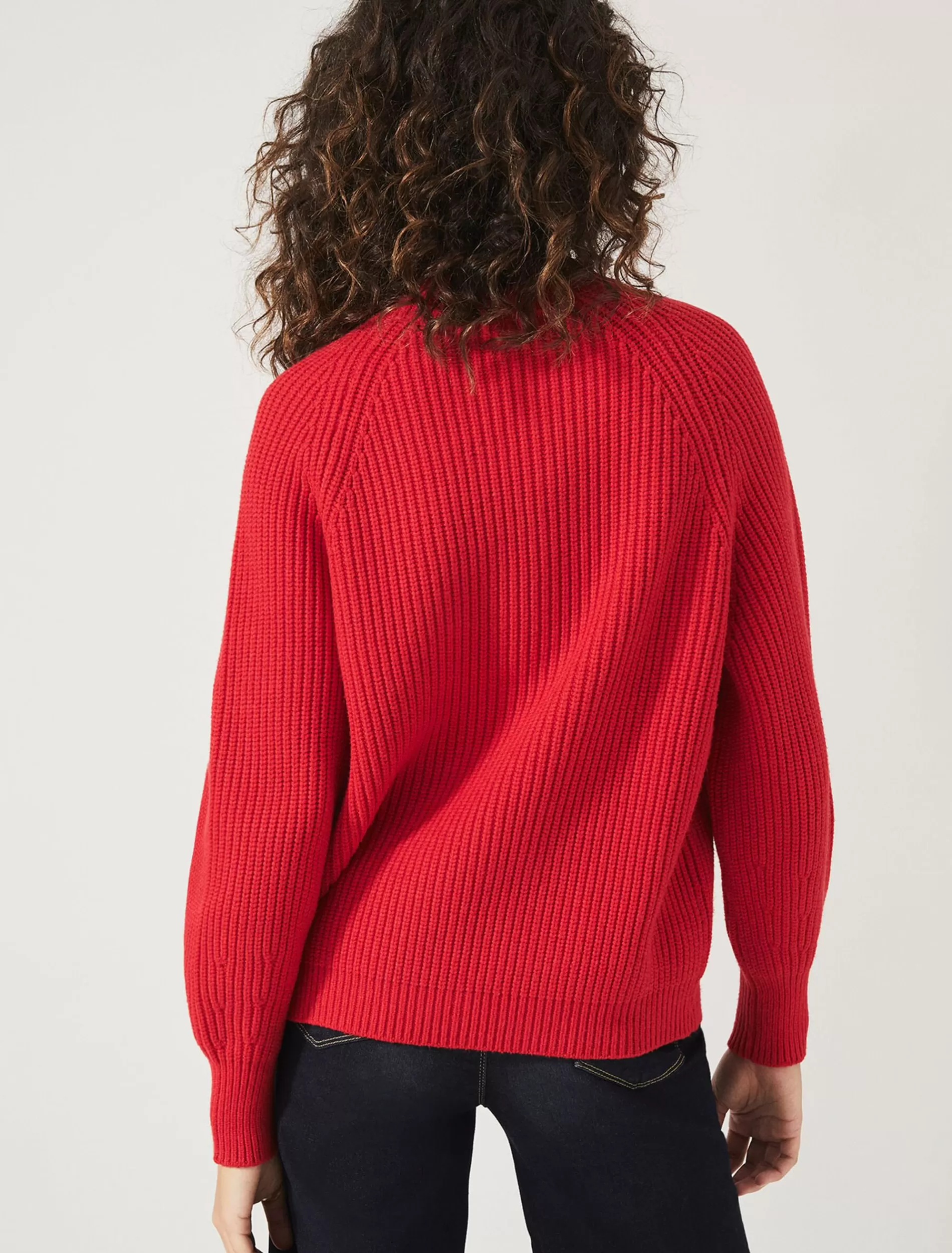 Phase Eight Yaretzi Ribbed Jumper Red Shop