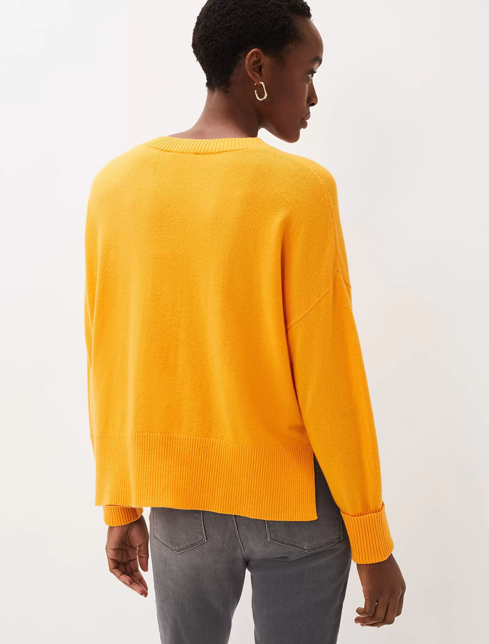 Phase Eight Yazin Boxy Knit Jumper Orange Online