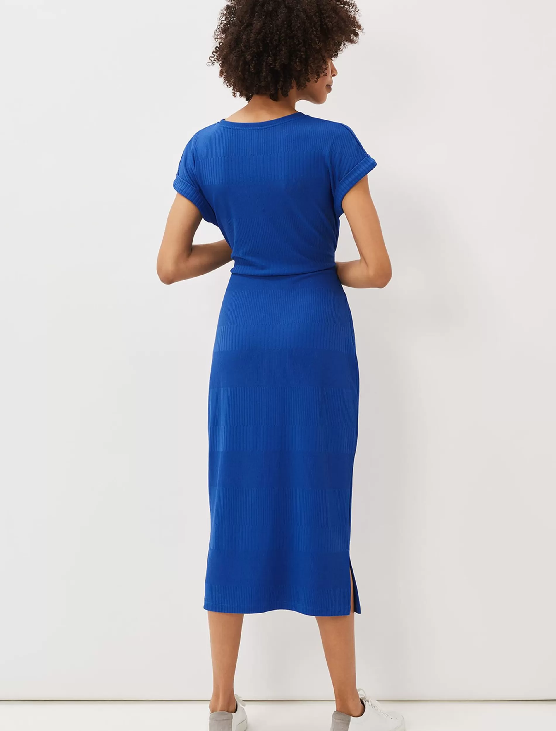 Phase Eight Yazmina Tie Waist Jersey Midi Dress Bright Blue Shop