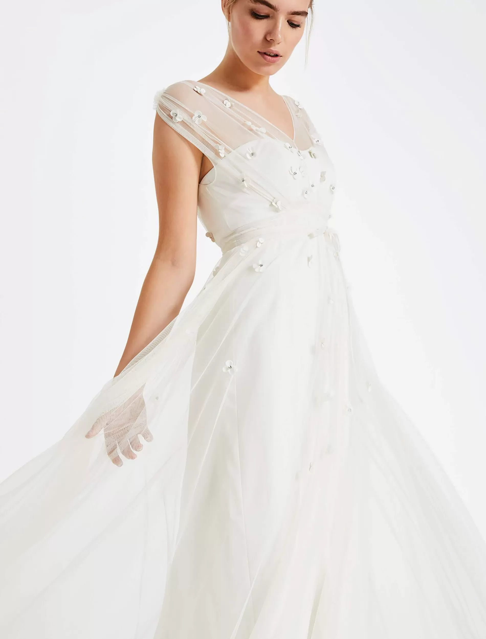 Phase Eight Yazmina Wedding Dress Pale Cream Flash Sale