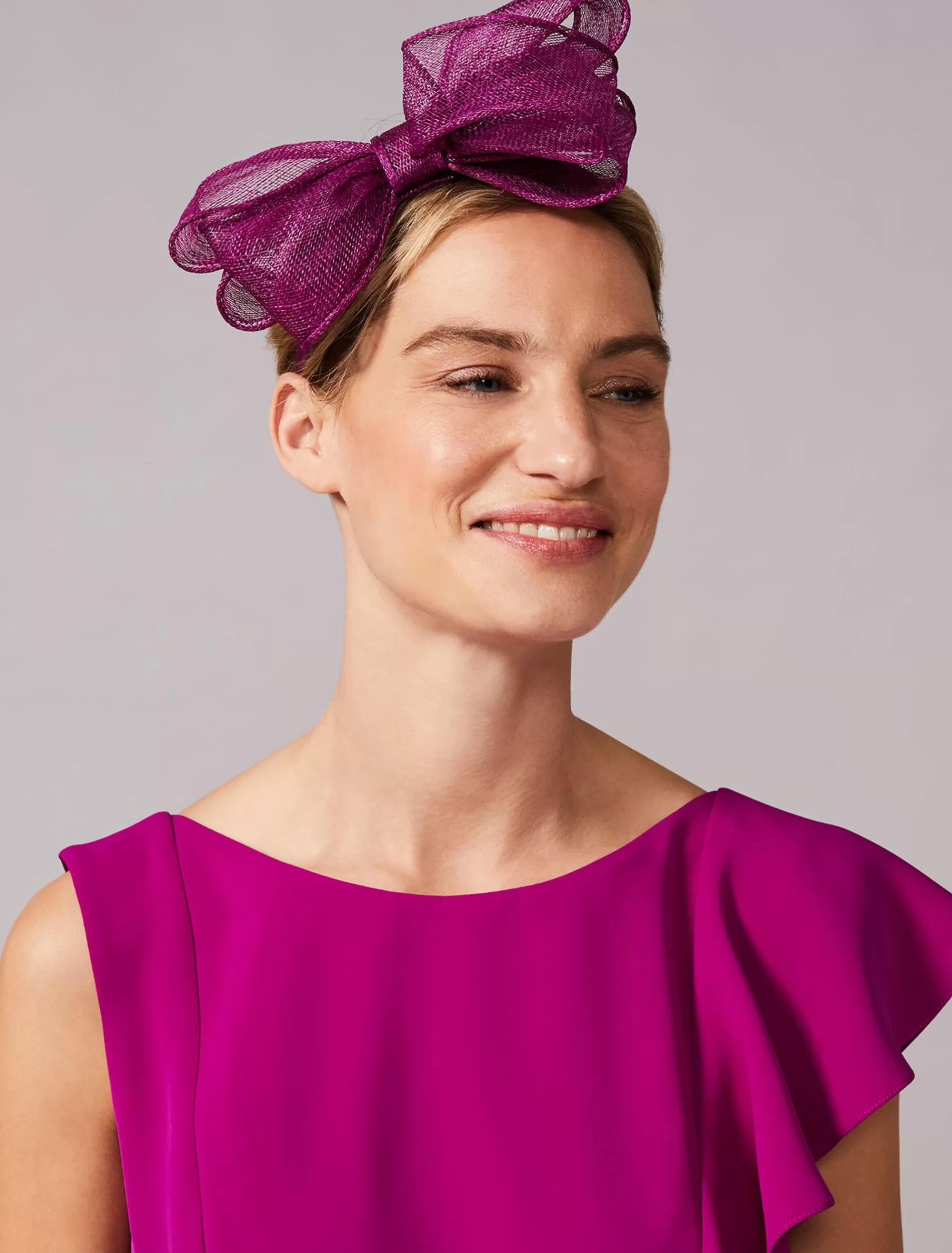 Phase Eight Zalinda Bow Headband Plum Store