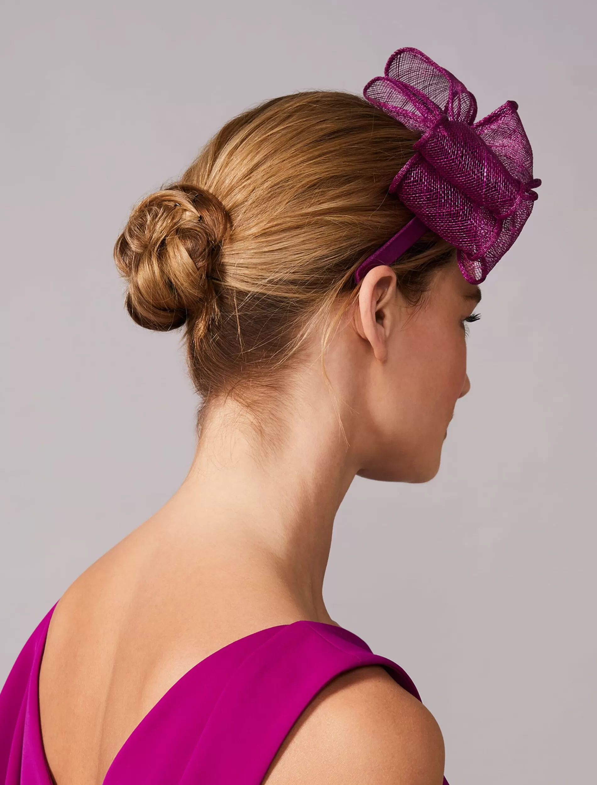 Phase Eight Zalinda Bow Headband Plum Store
