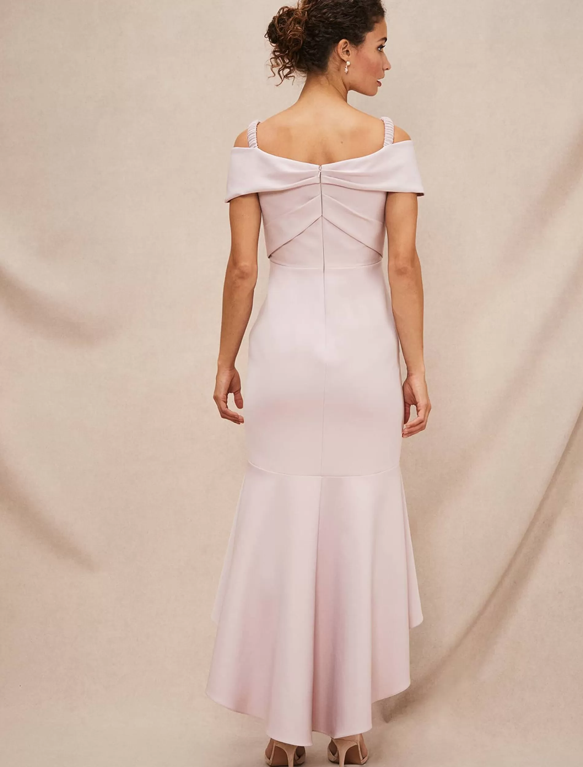 Phase Eight Zaya Off Shoulder Maxi Dress Antique Rose Cheap