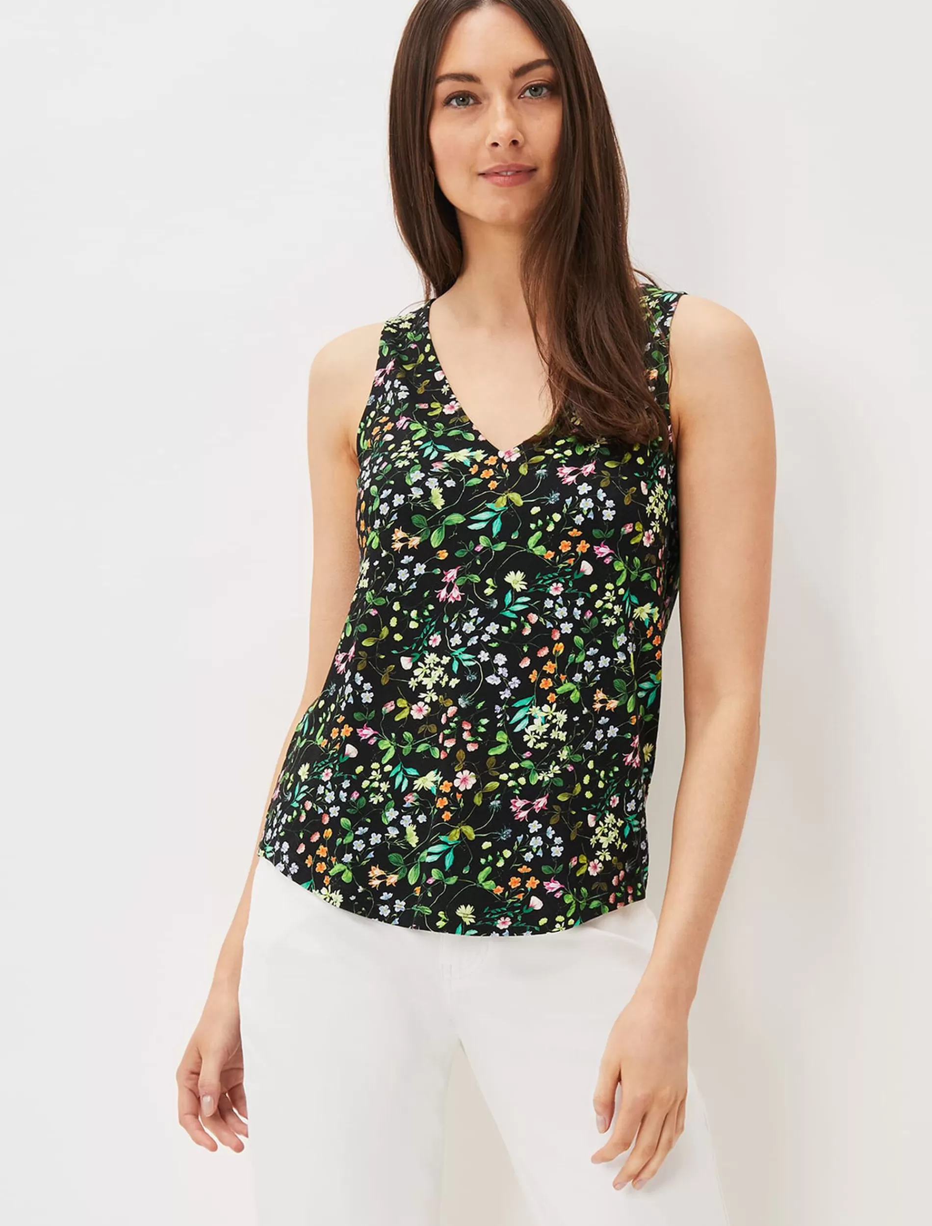 Phase Eight Zaylah Floral Cami Black Multi Store