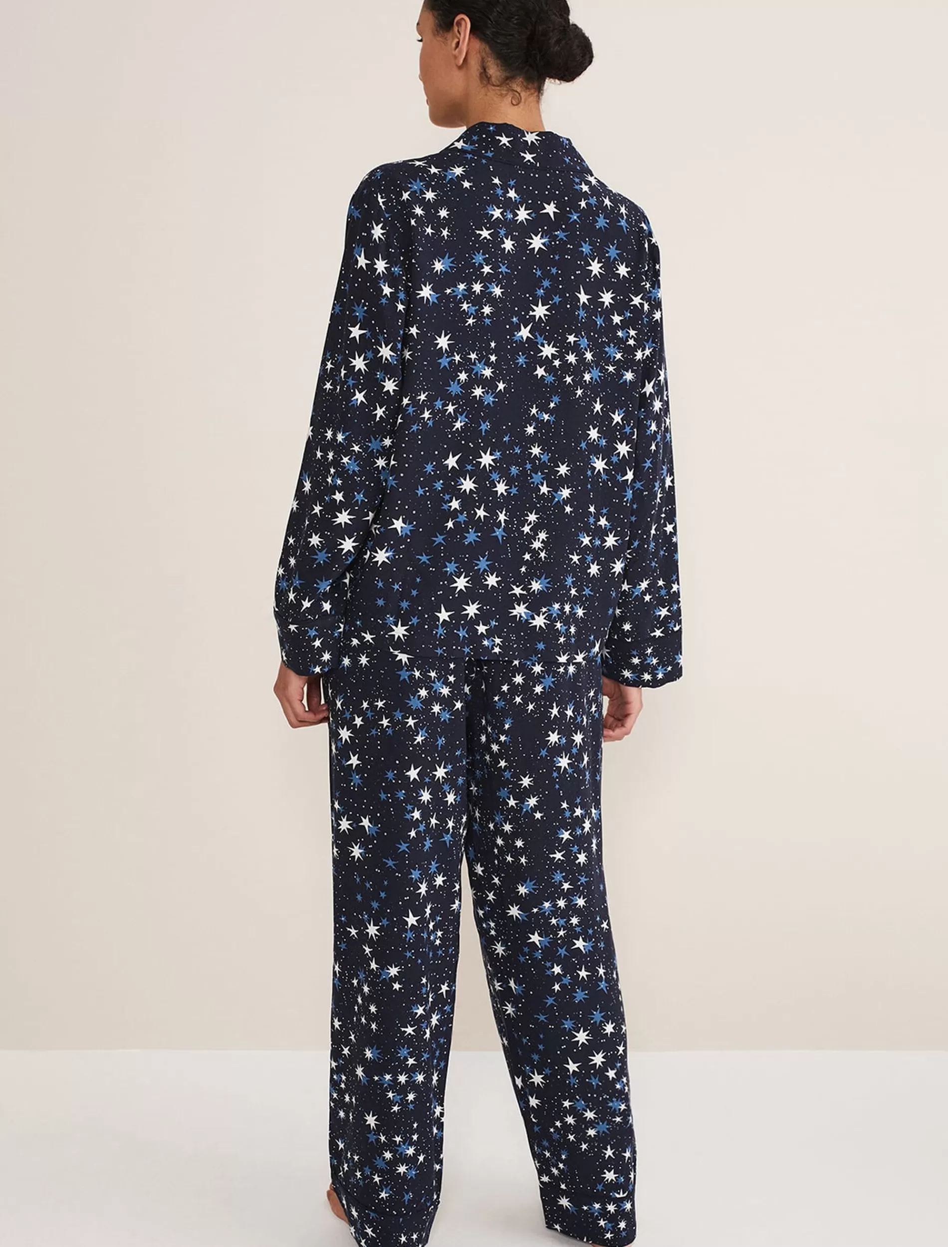 Phase Eight Zeba Star Print Pyjama Set Navy Flash Sale