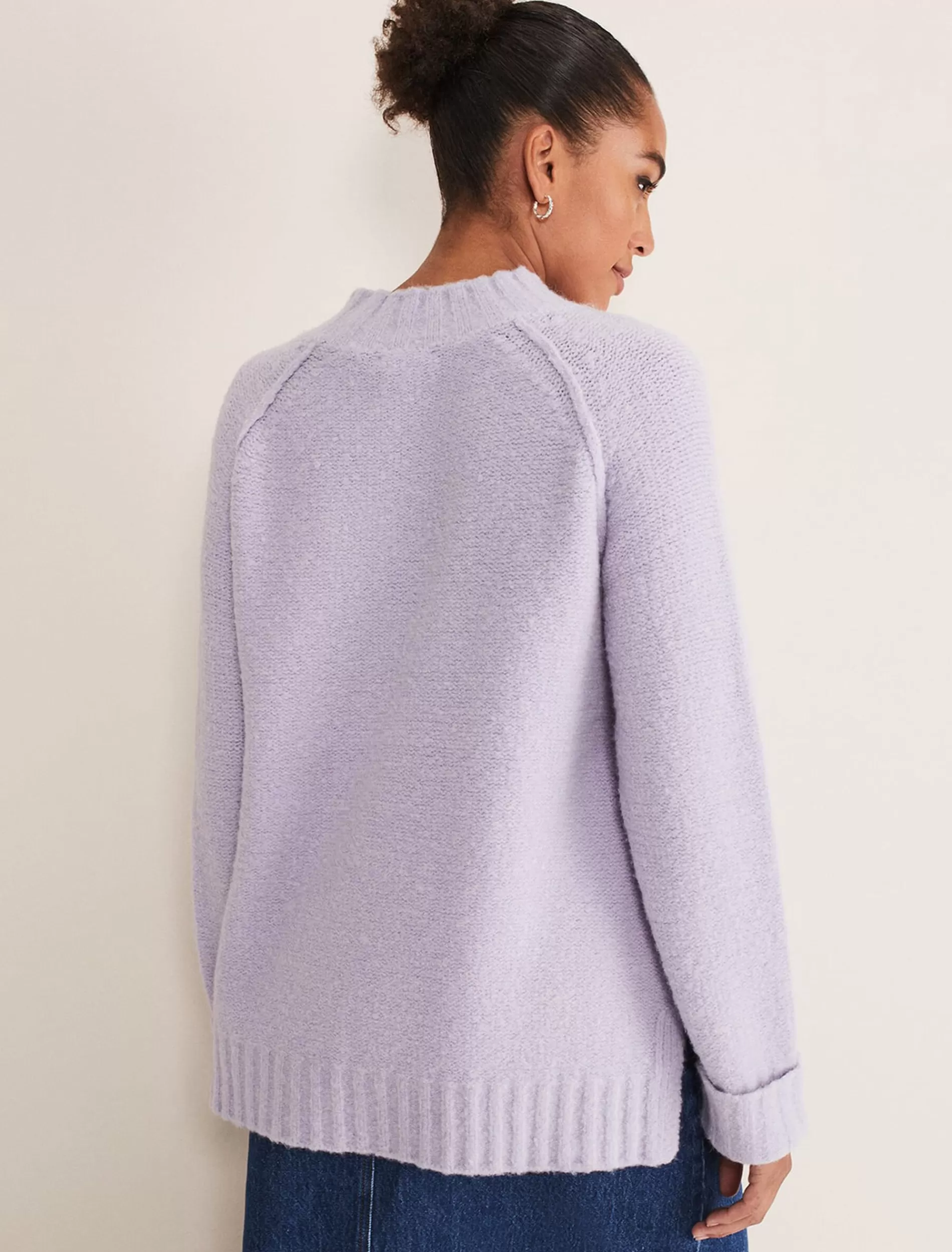 Phase Eight Zelia Wool Blend Jumper Lilac Cheap