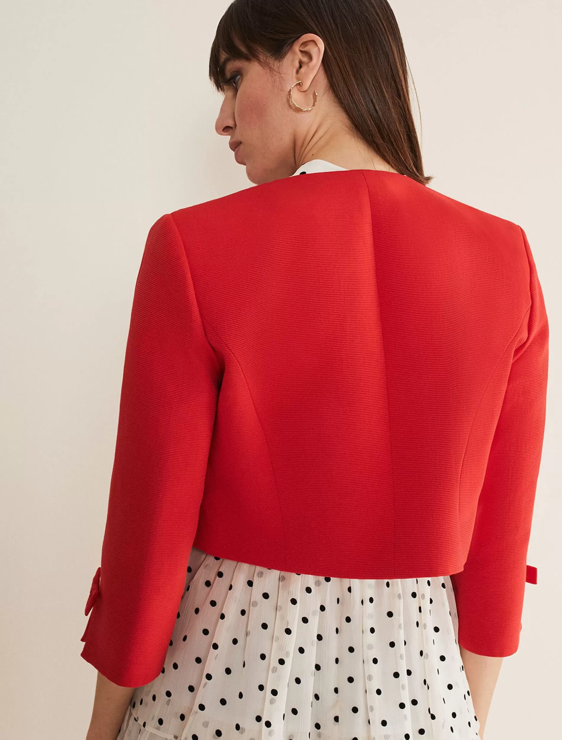 Phase Eight Zoele Bow Detail Jacket Red Fashion